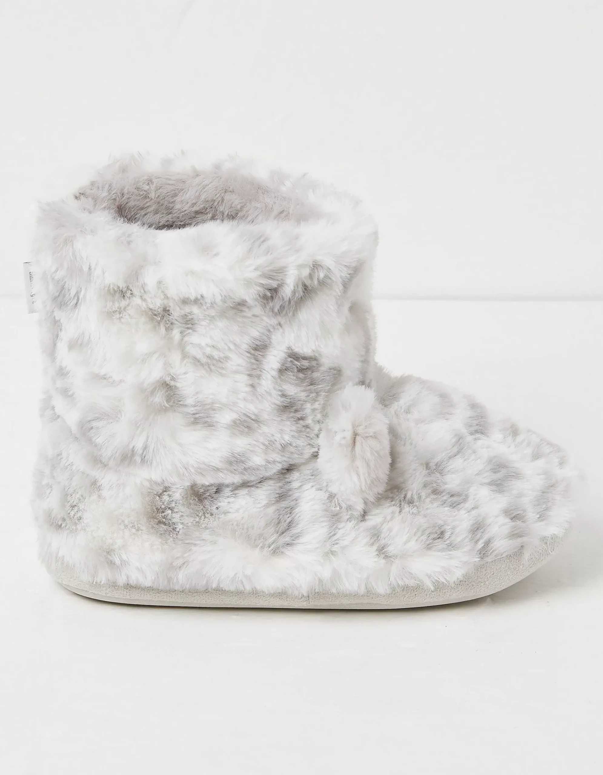 Sadie Snow Leopard Slipper Boot