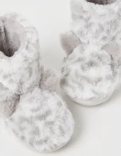 Sadie Snow Leopard Slipper Boot