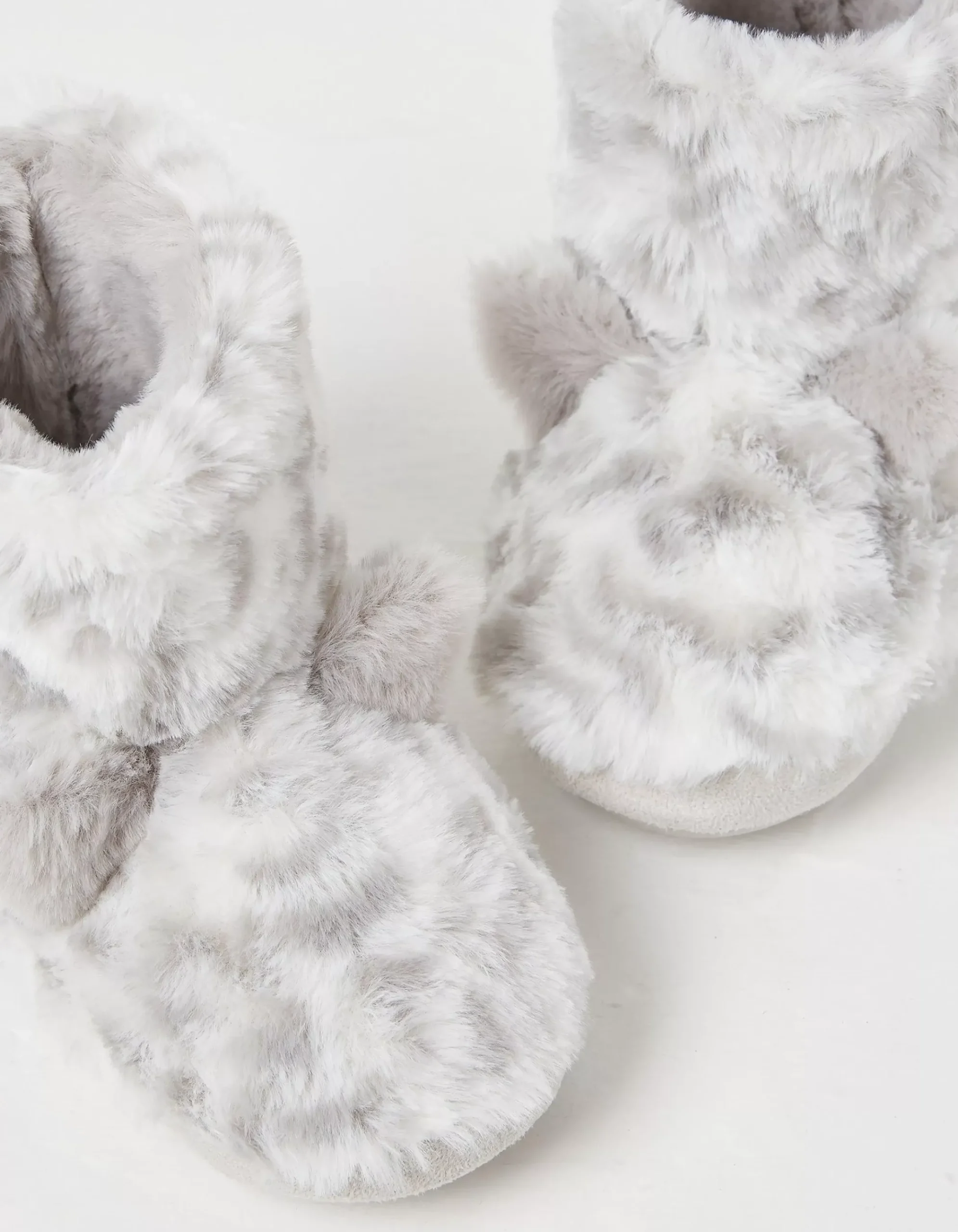 Sadie Snow Leopard Slipper Boot