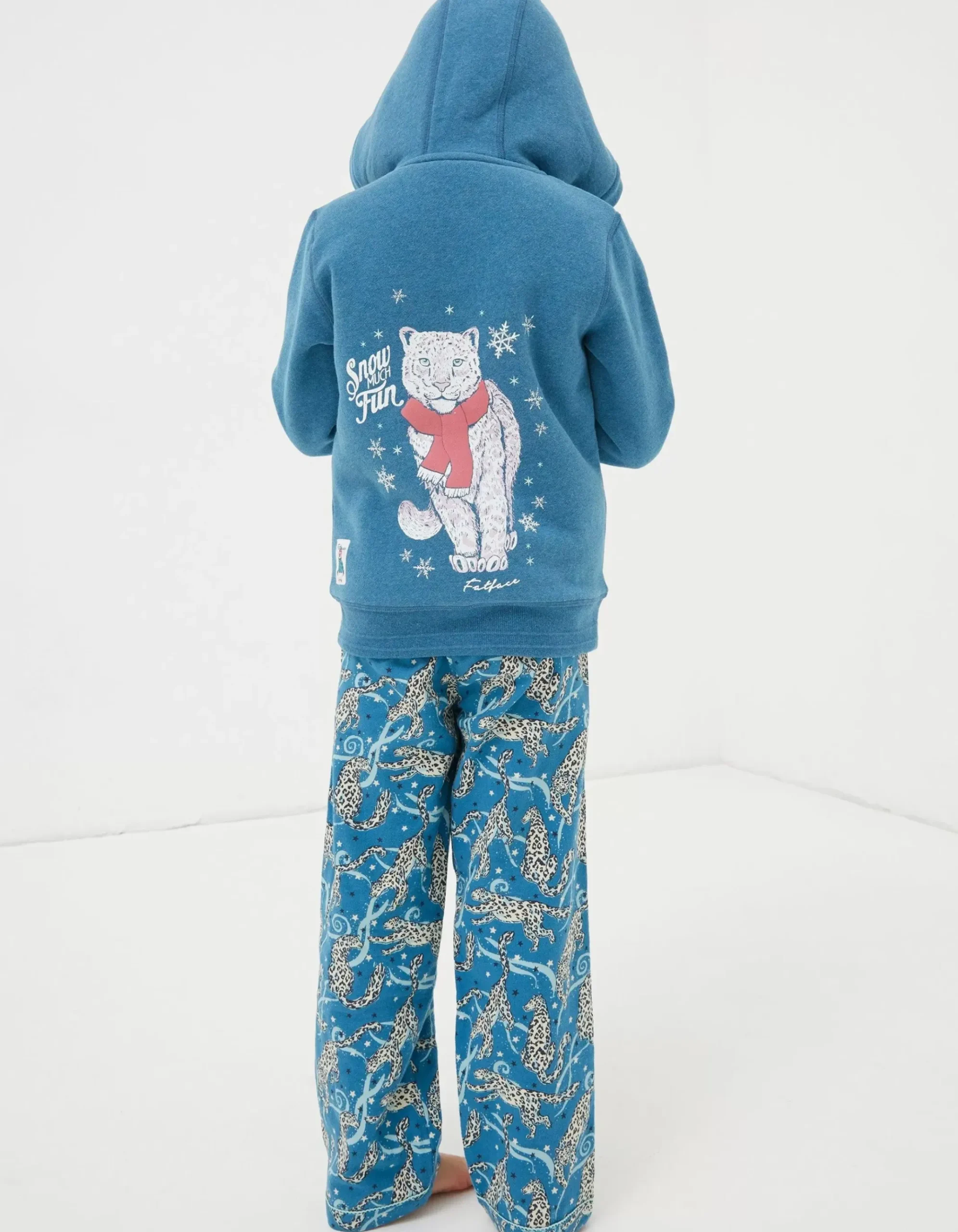 Sadie Snow Leopard Zip Hoodie