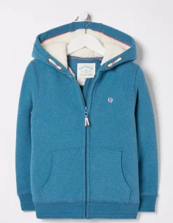 Sadie Snow Leopard Zip Hoodie