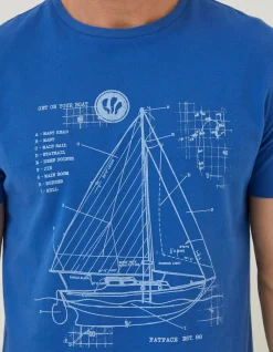 Sail Boat Sketch T-Shirt