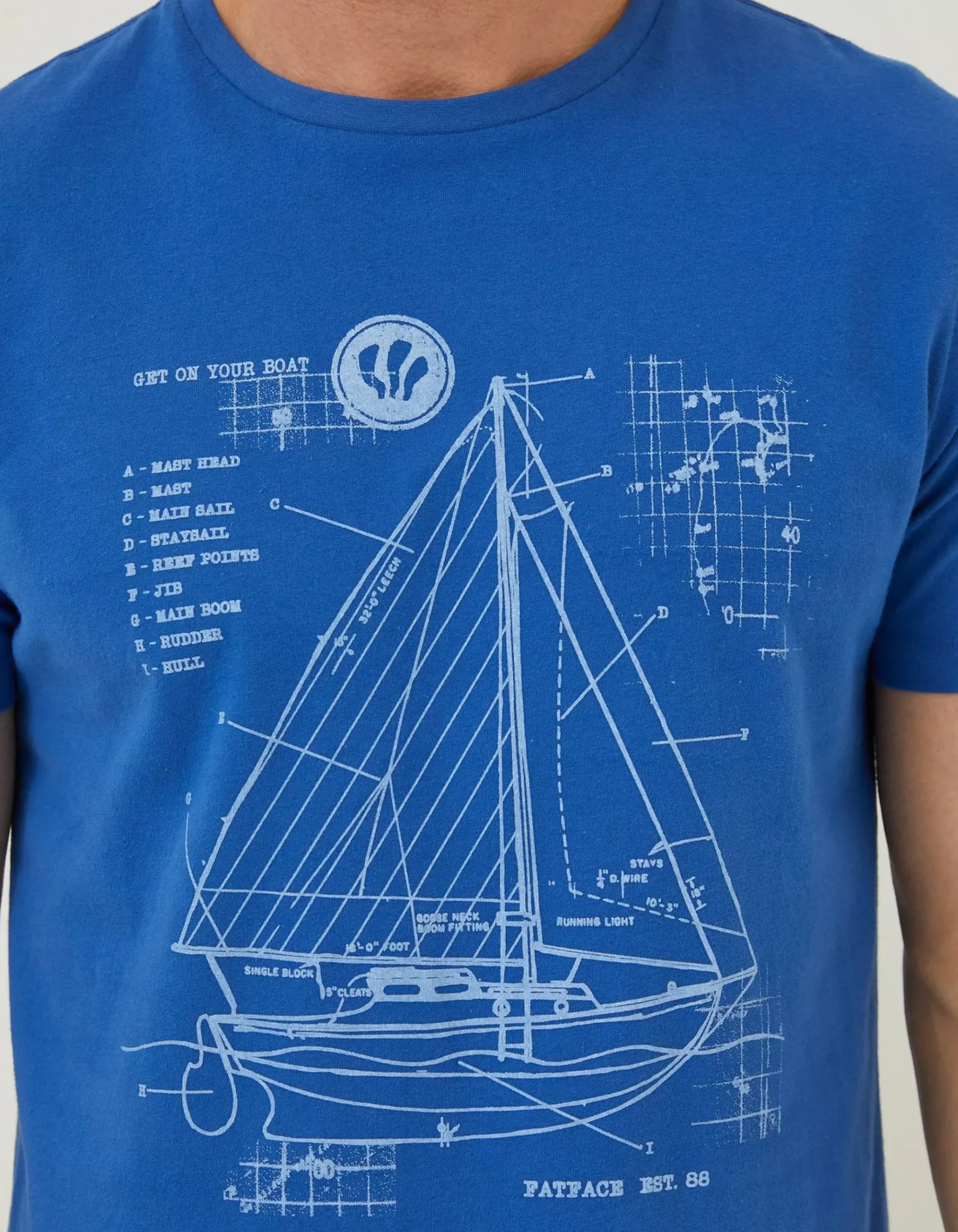 Sail Boat Sketch T-Shirt
