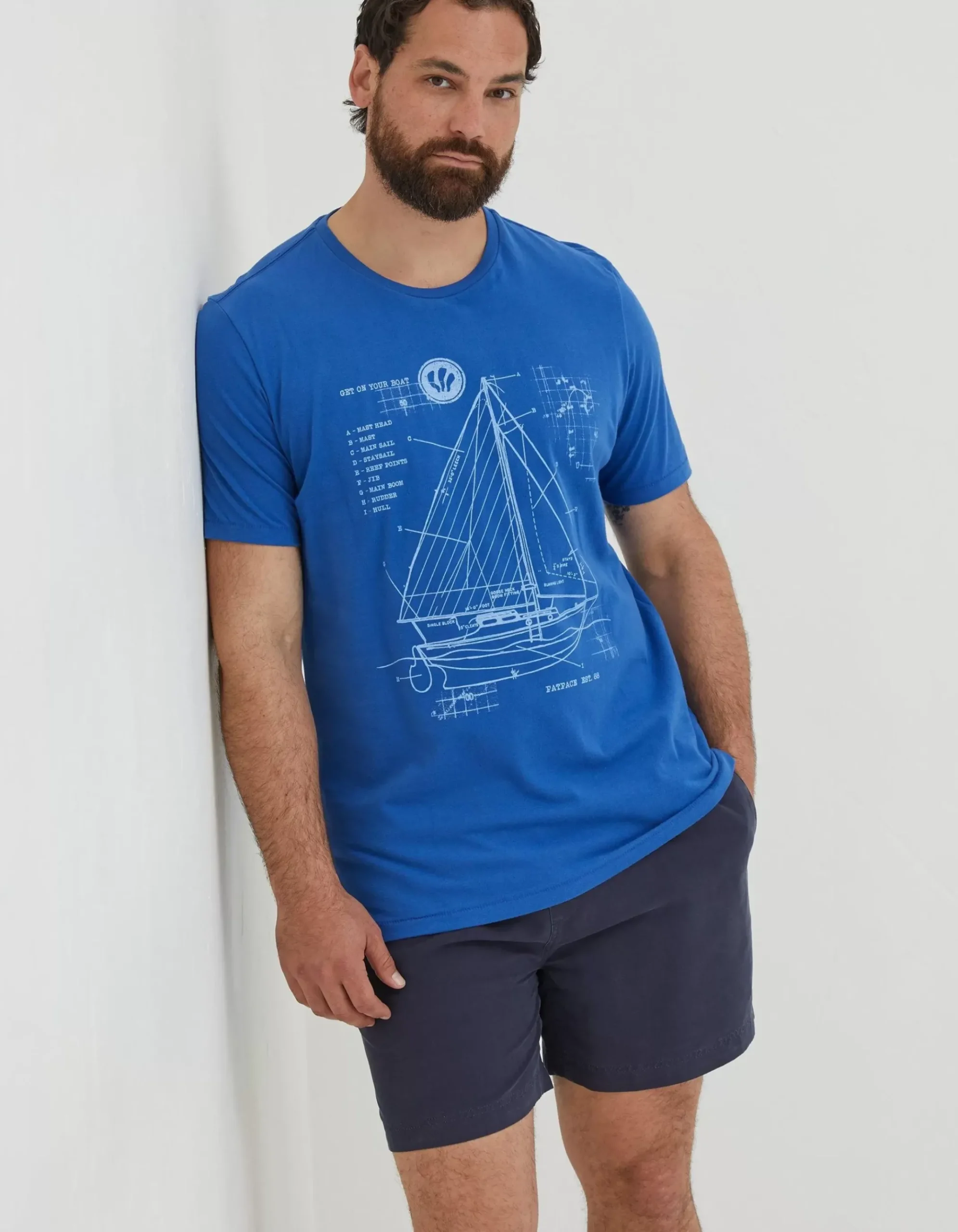 Sail Boat Sketch T-Shirt