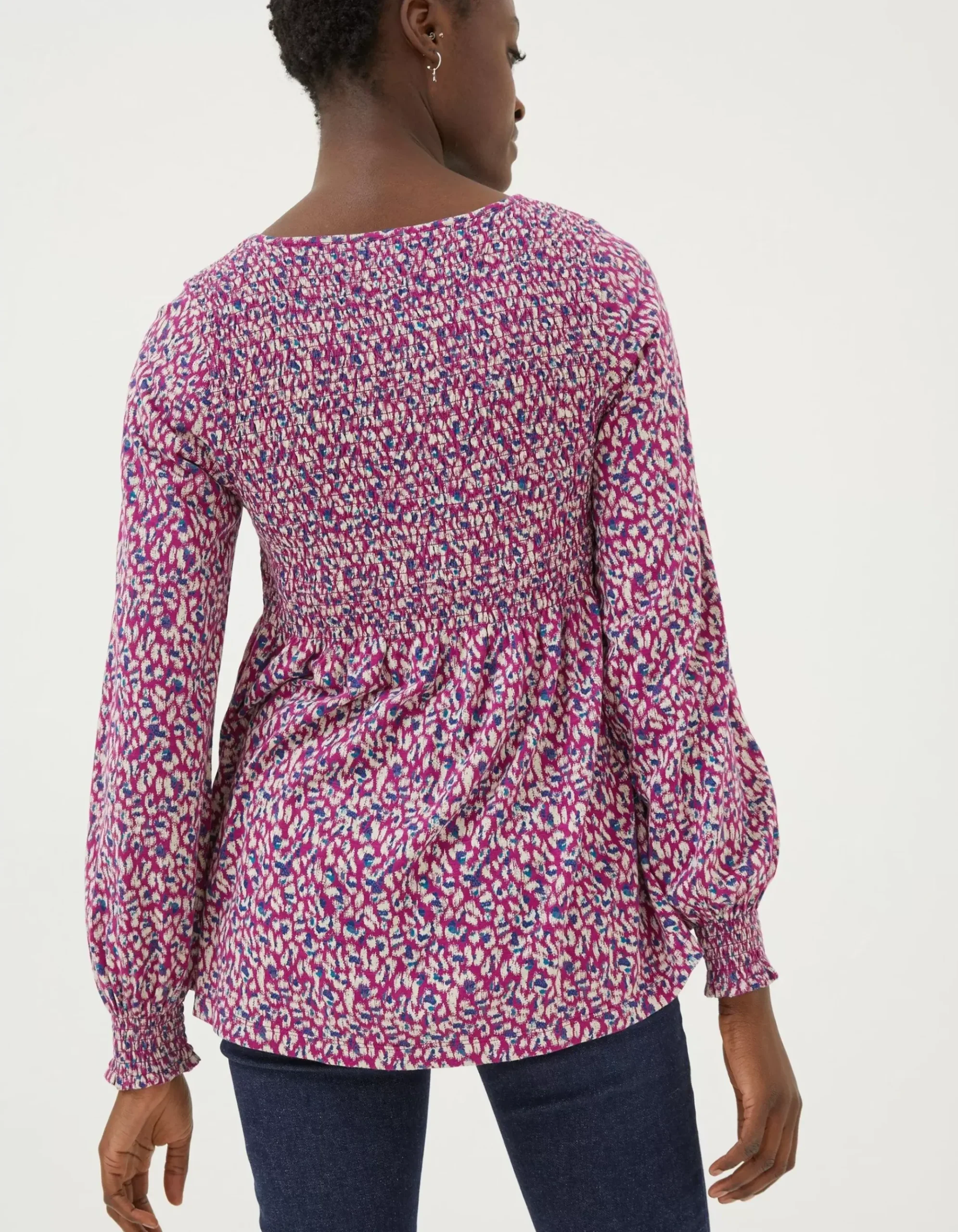 Sara Animal Texture Top