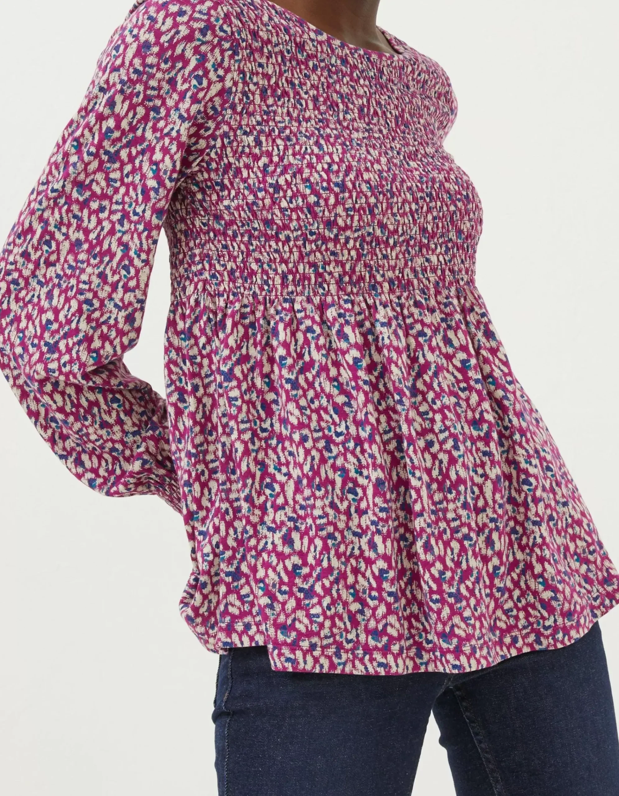 Sara Animal Texture Top