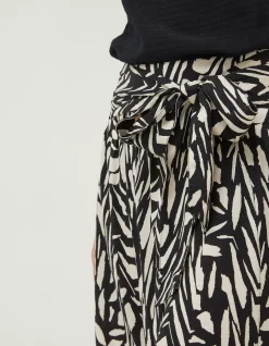 Sasha Paintstroke Midi Skirt