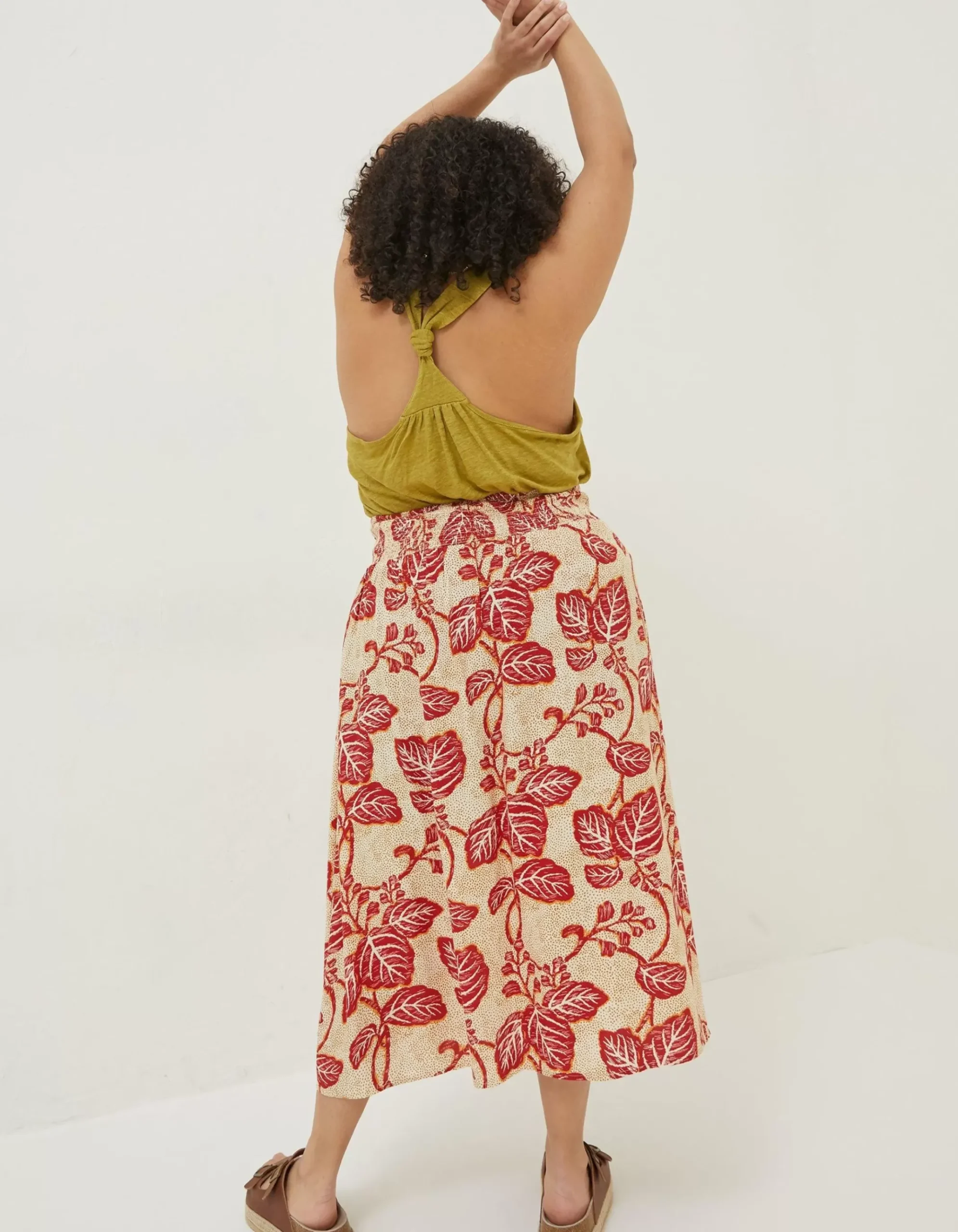 Sasha Vine Floral Midi Skirt