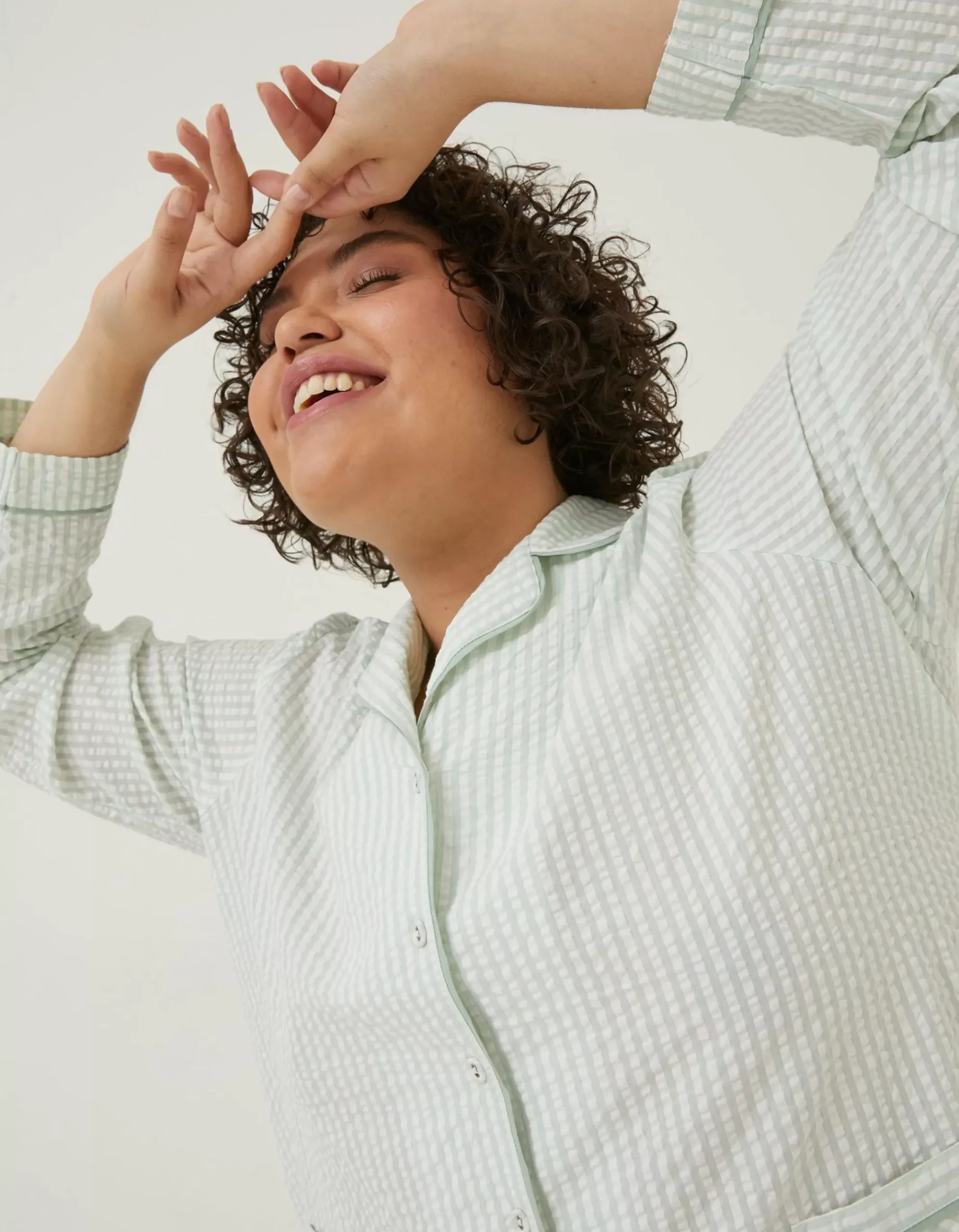 Seersucker Stripe Pj Shirt
