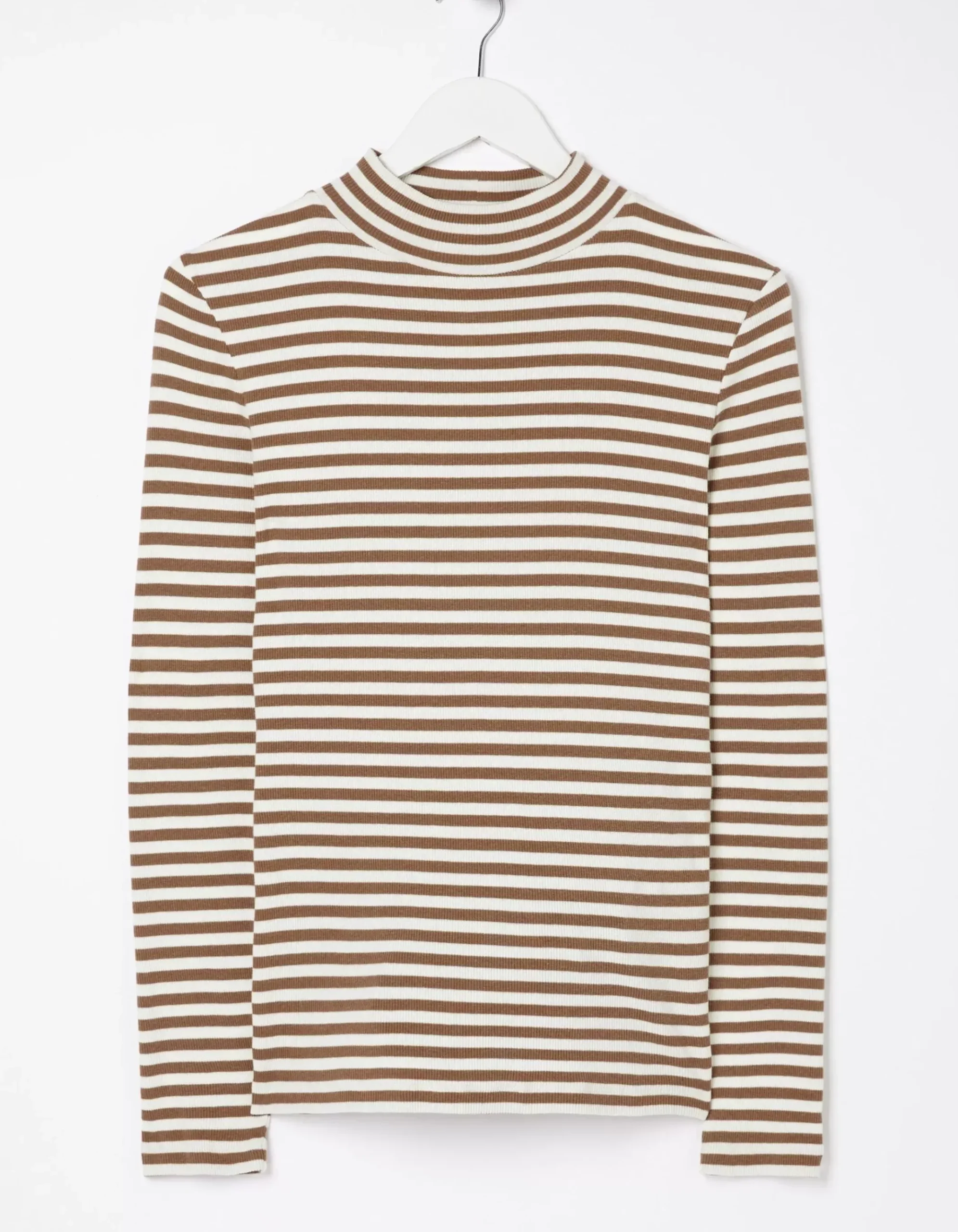 Selina Stripe Roll Neck Top