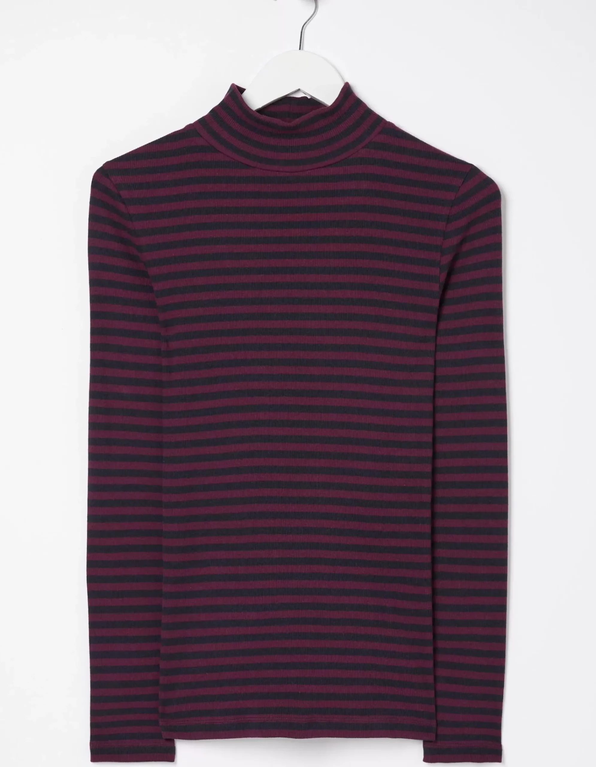 Selina Stripe Roll Neck Top
