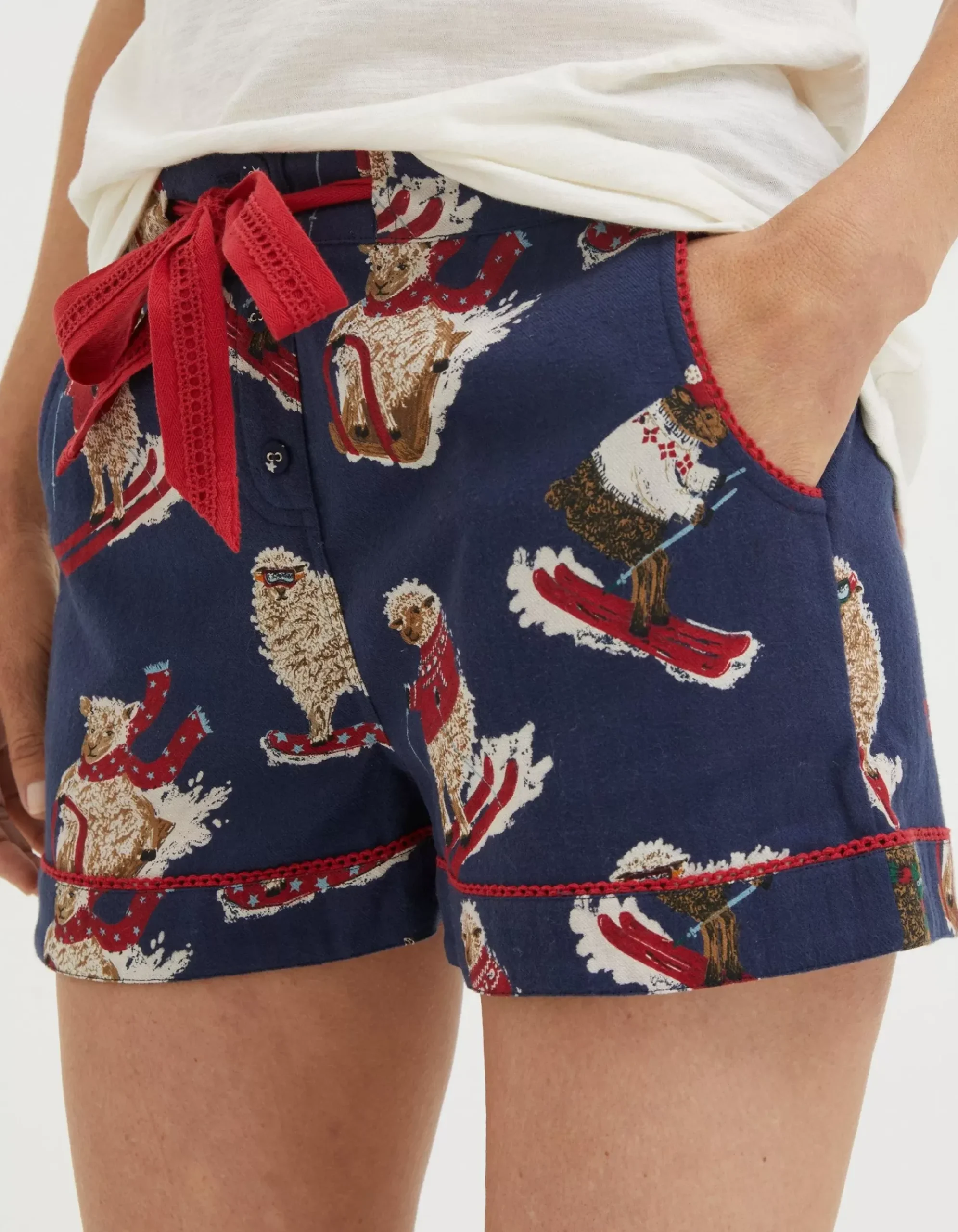 Shelter Stevie Sheep Pyjama Shorts