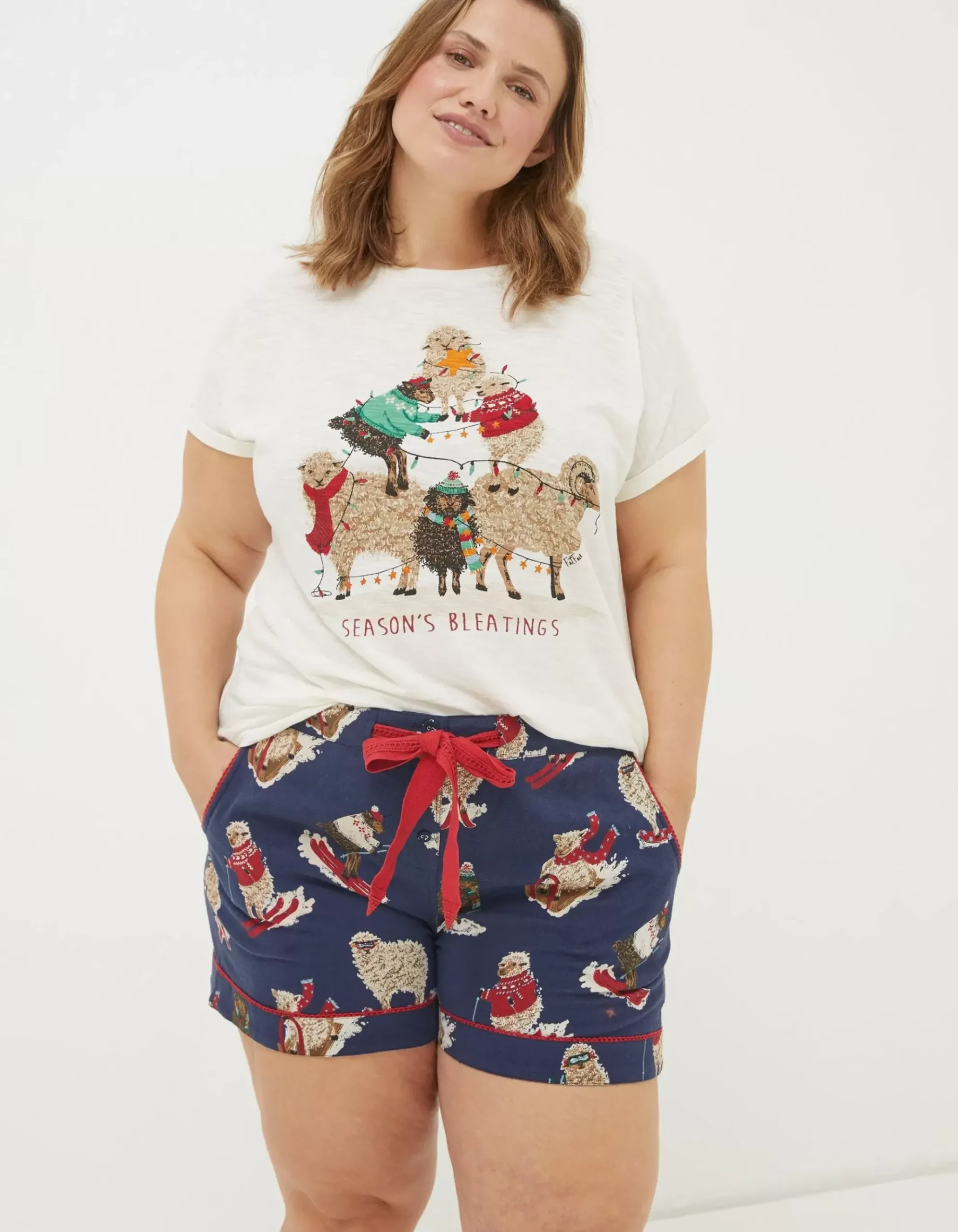 Shelter Stevie Sheep Pyjama Shorts