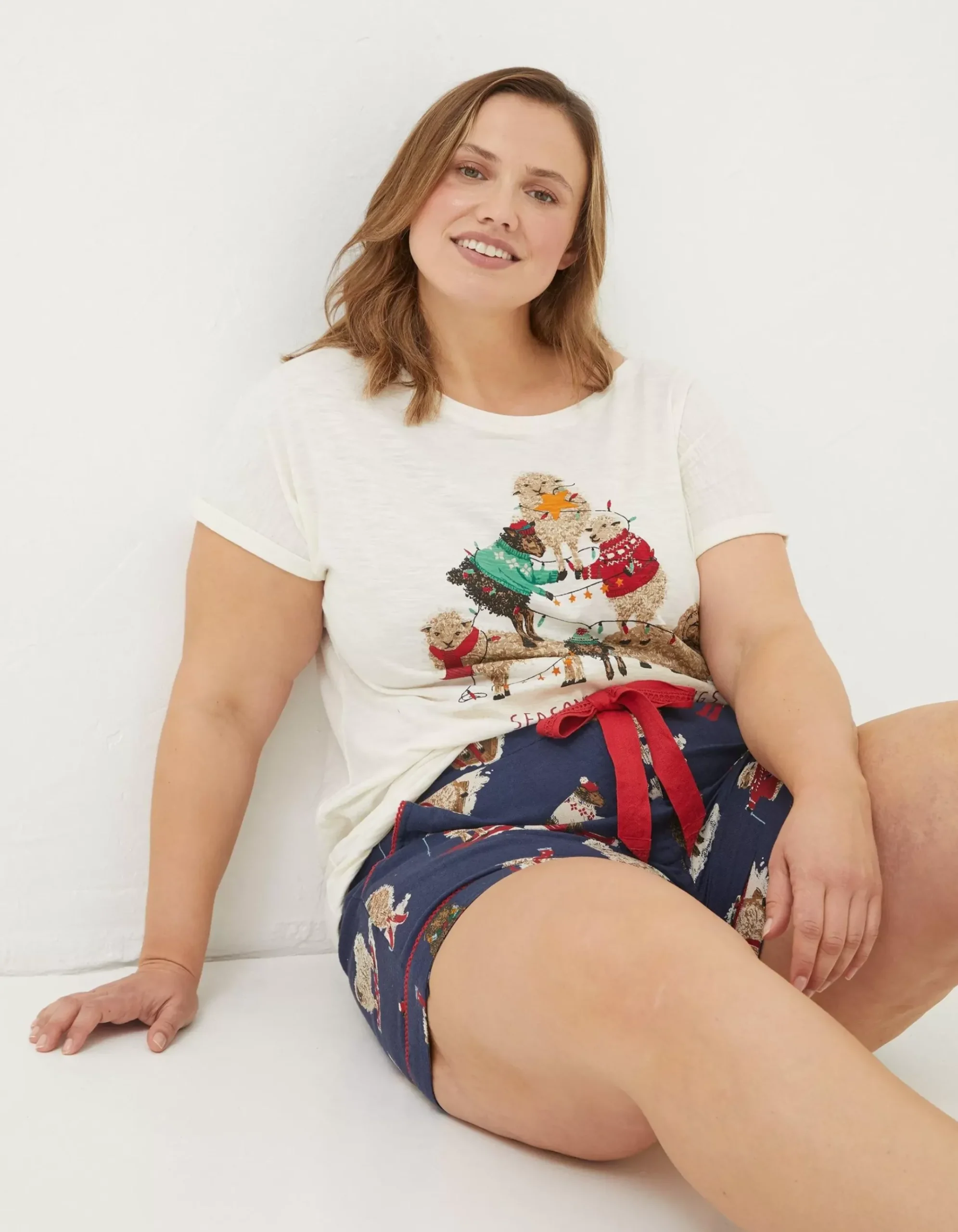 Shelter Stevie Sheep Pyjama Shorts