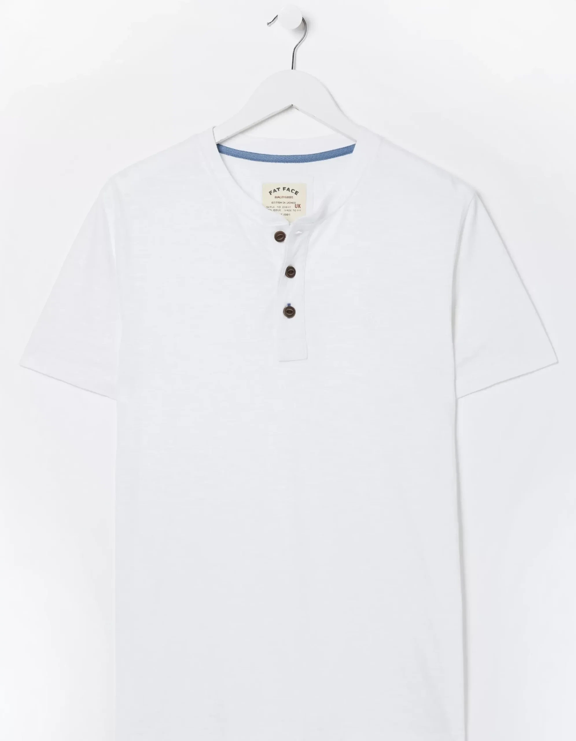 Short Sleeve Slub Henley T-Shirt