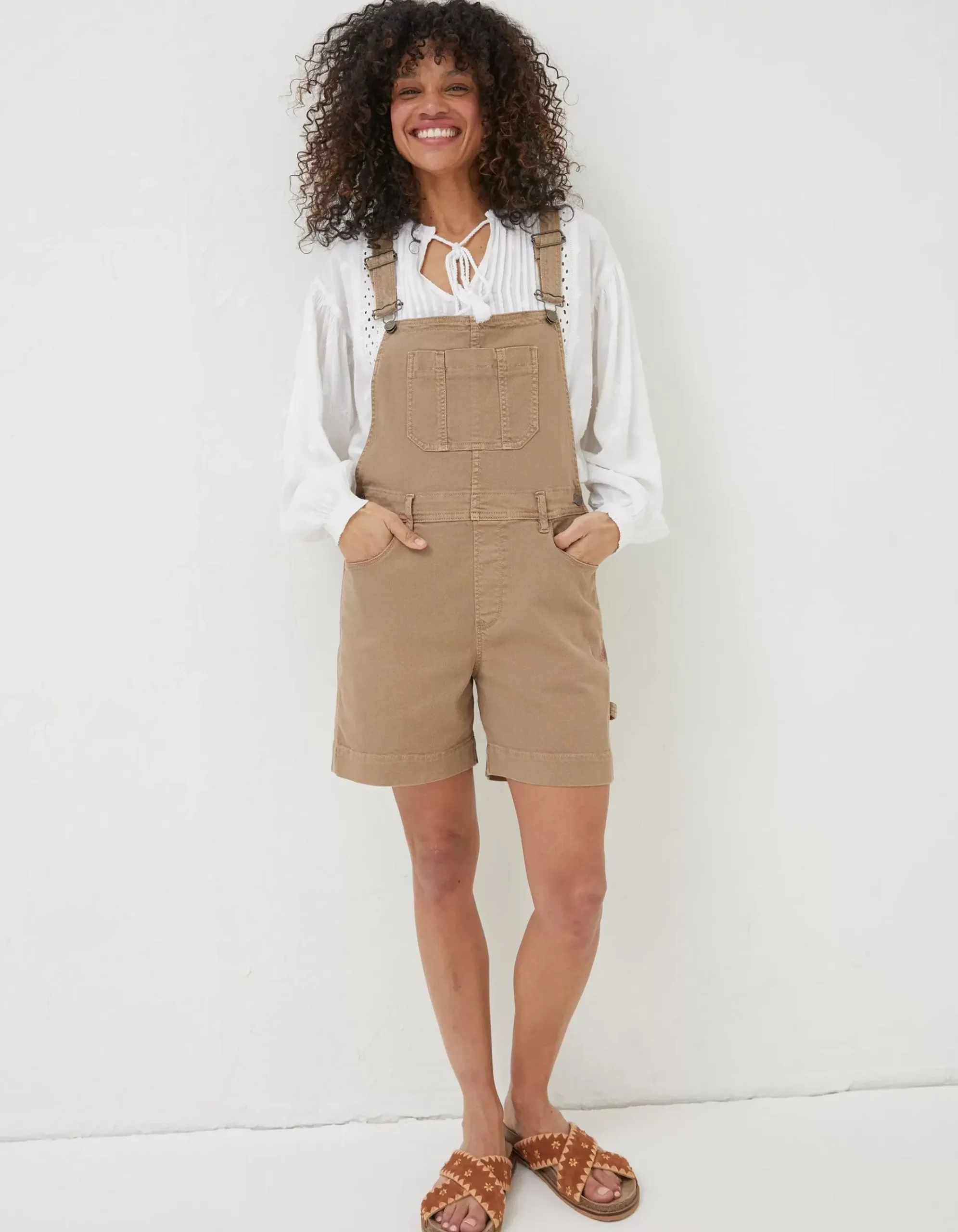 Shortie Canvas Dungarees