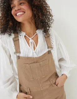 Shortie Canvas Dungarees