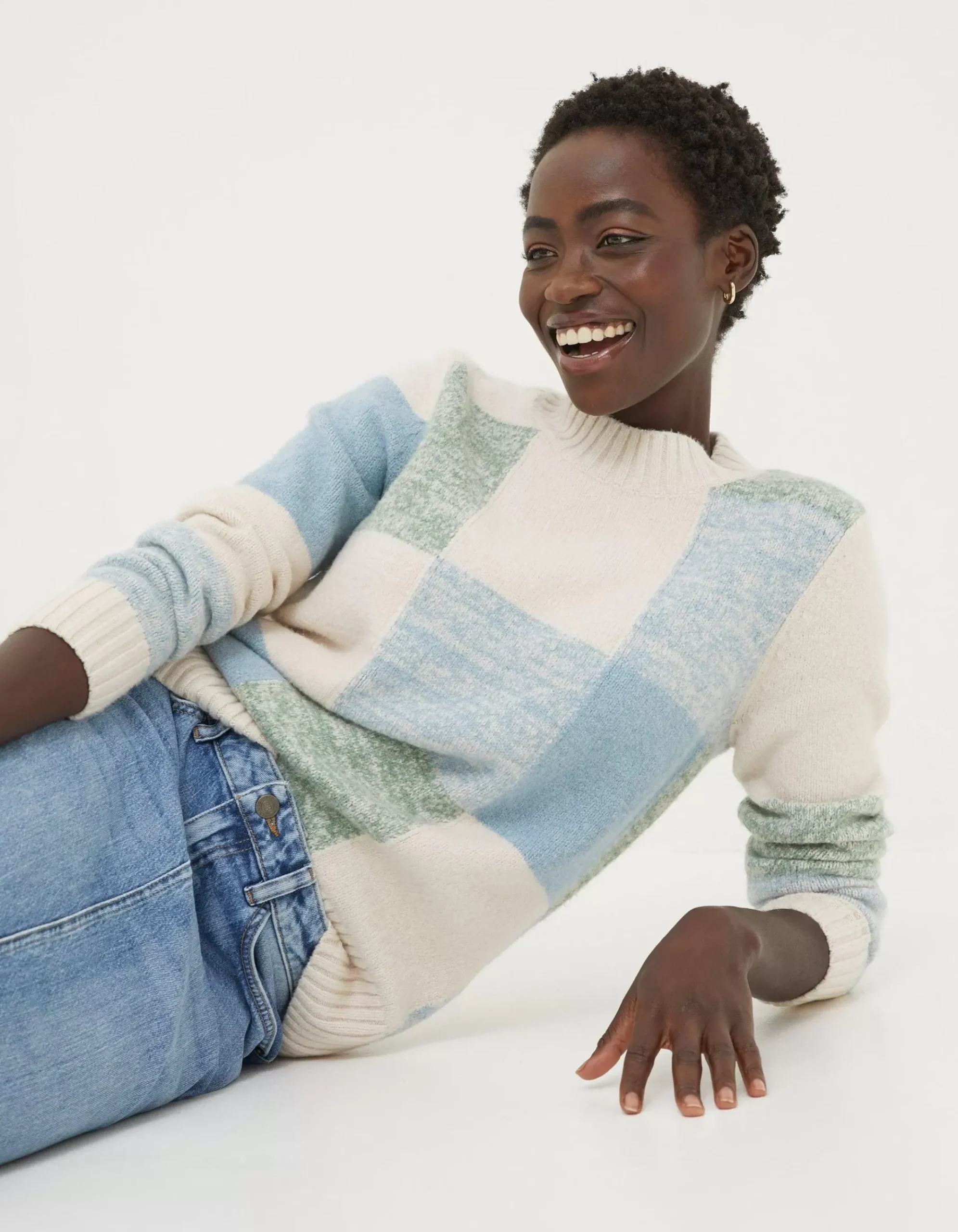 Sienna Square Patterned Jumper