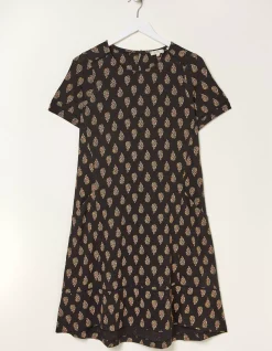 Simone Woodblock Jersey Dress