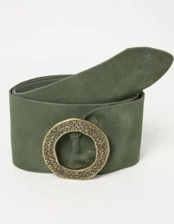 Soft Wide Suede Belt