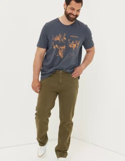 Straight 5 Pocket Jeans