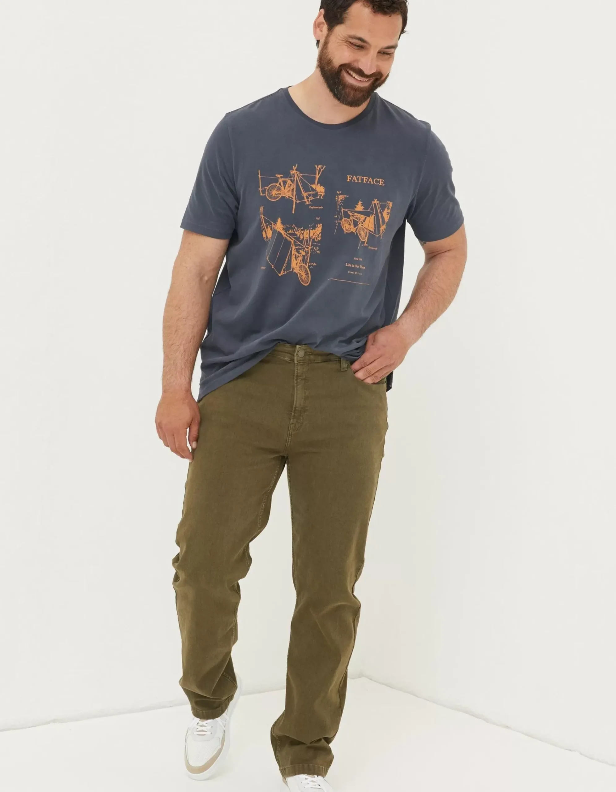 Straight 5 Pocket Jeans