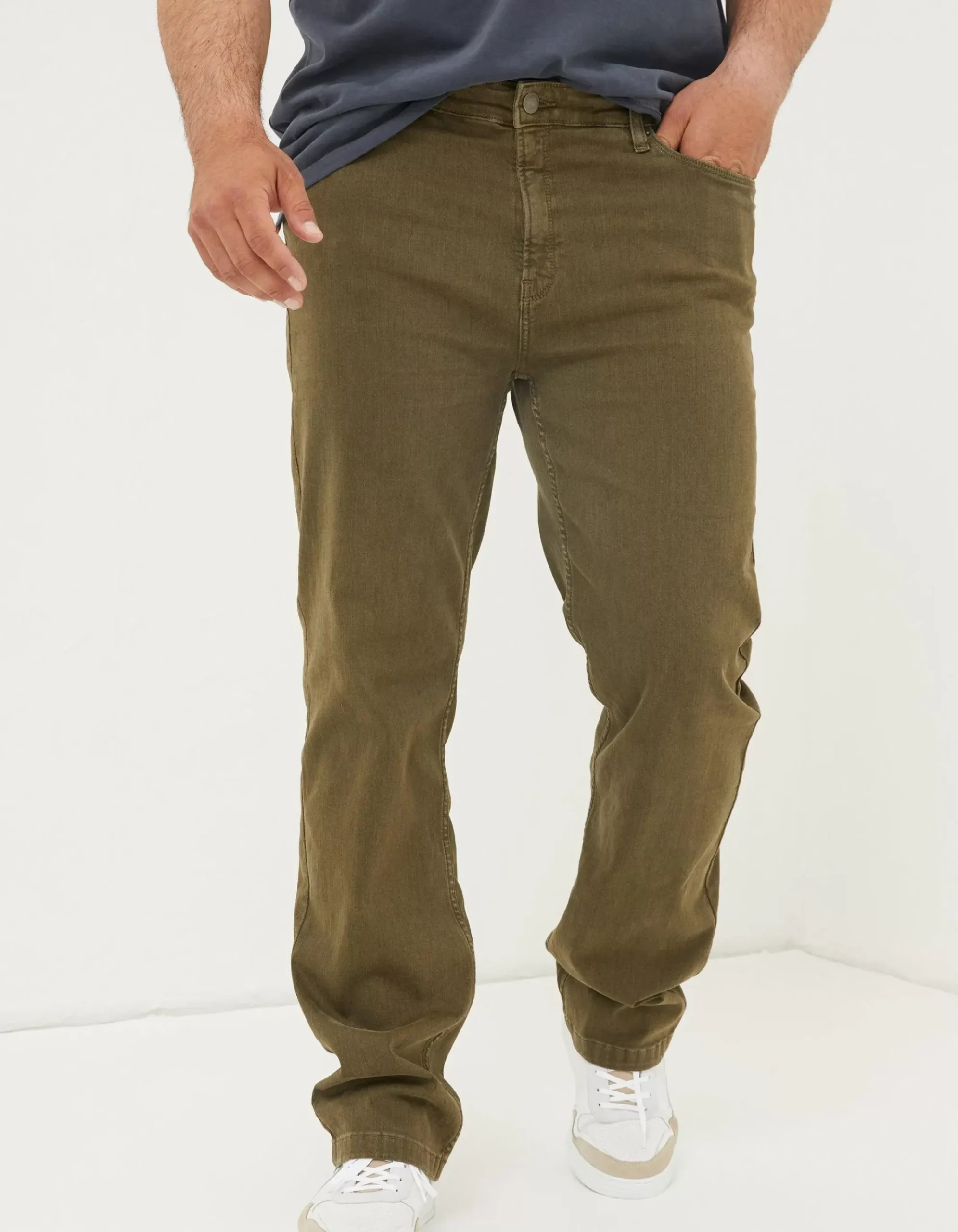 Straight 5 Pocket Jeans