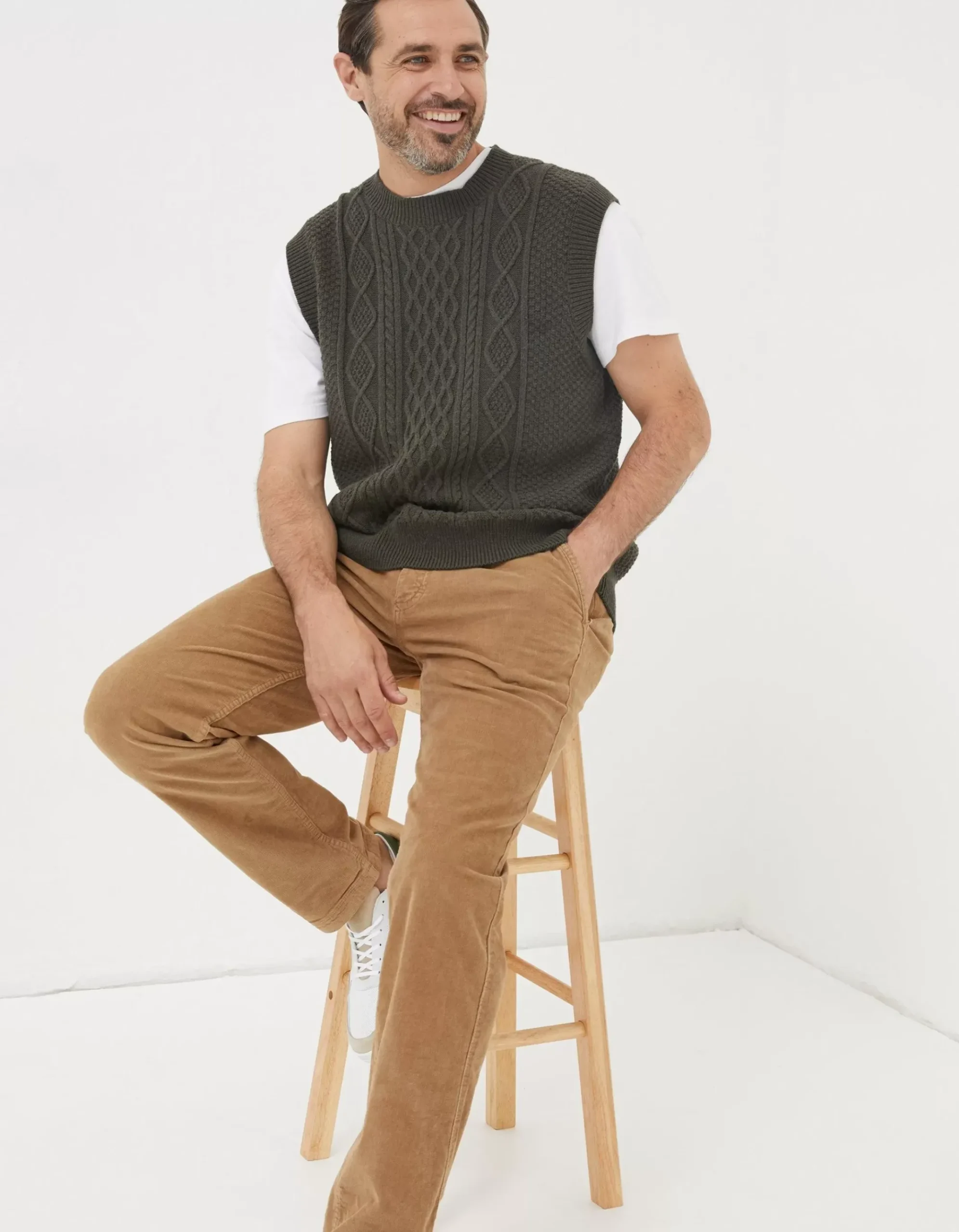 Straight Cord Trousers