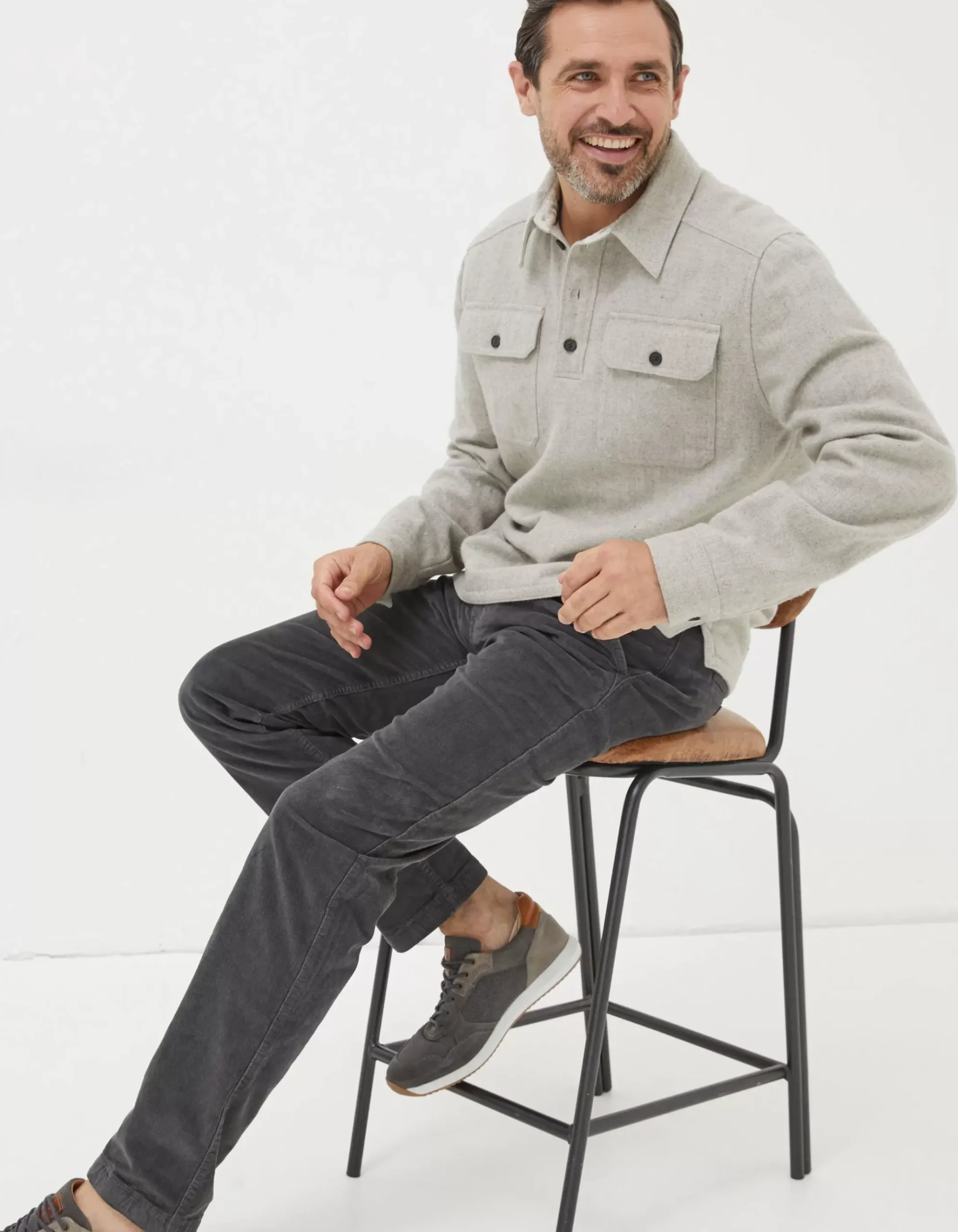 Straight Cord Trousers