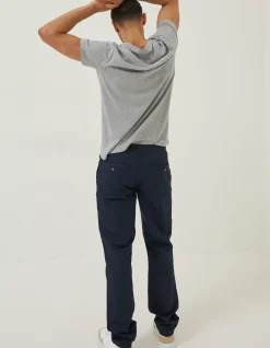 Straight Cotton Linen Trousers