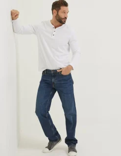 Straight Mid Wash Jeans