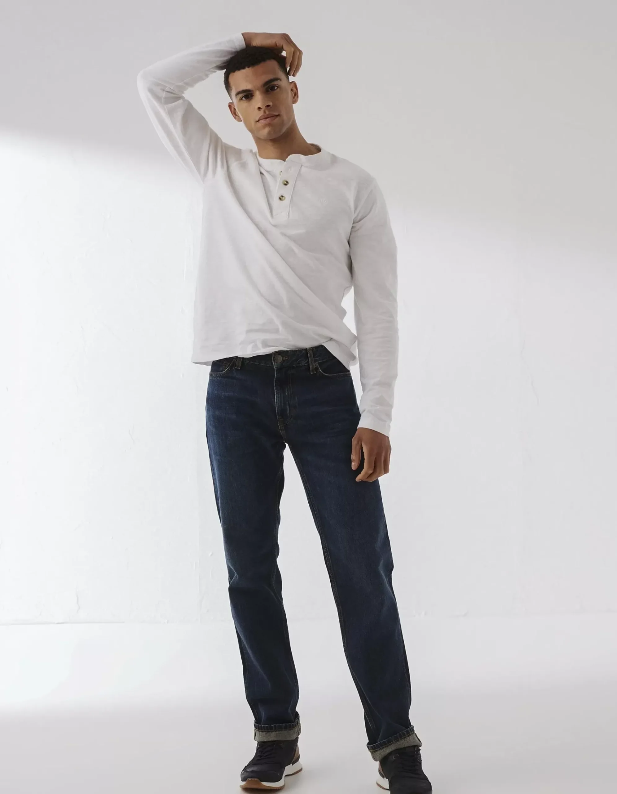 Straight Mid Wash Jeans