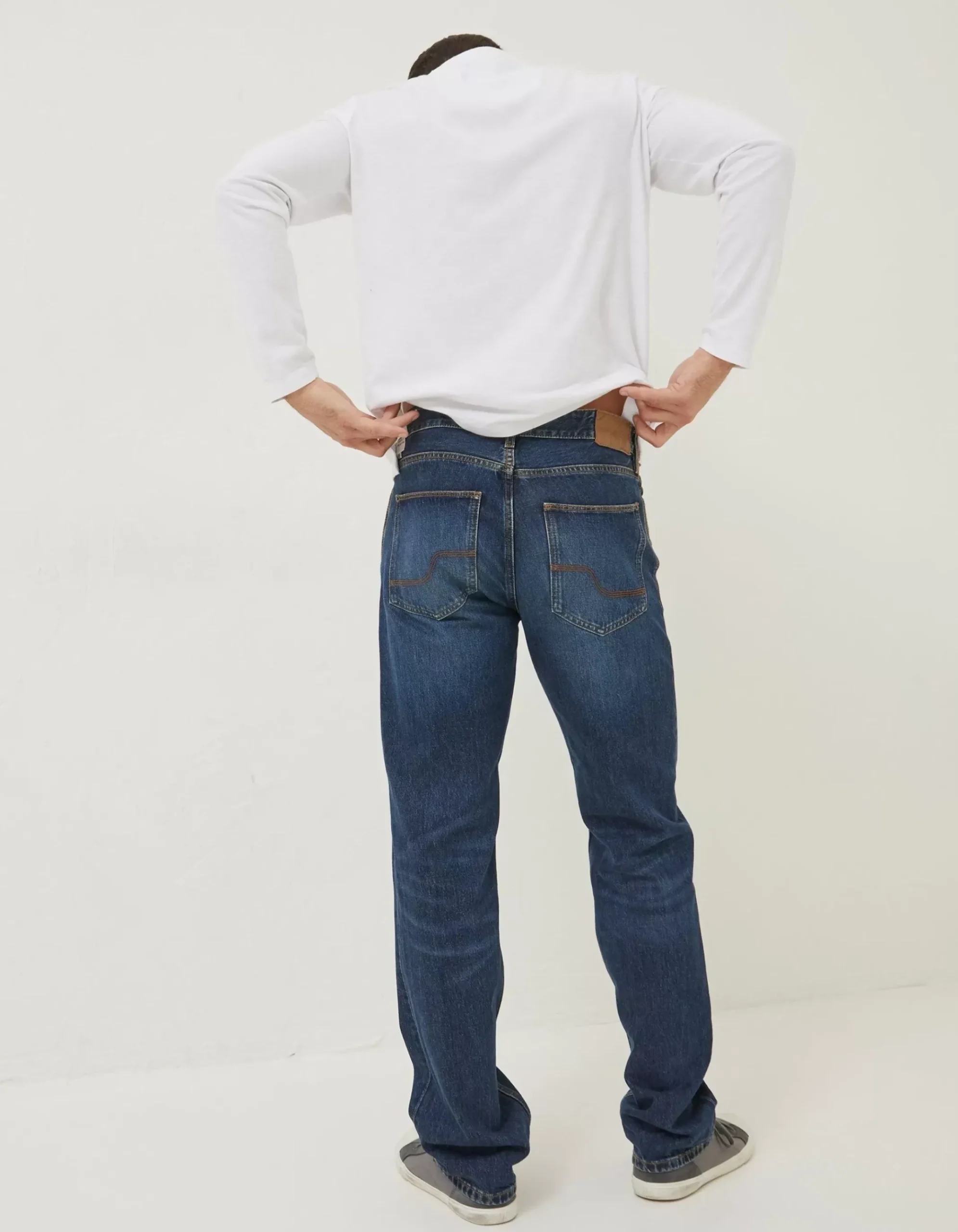 Straight Mid Wash Jeans