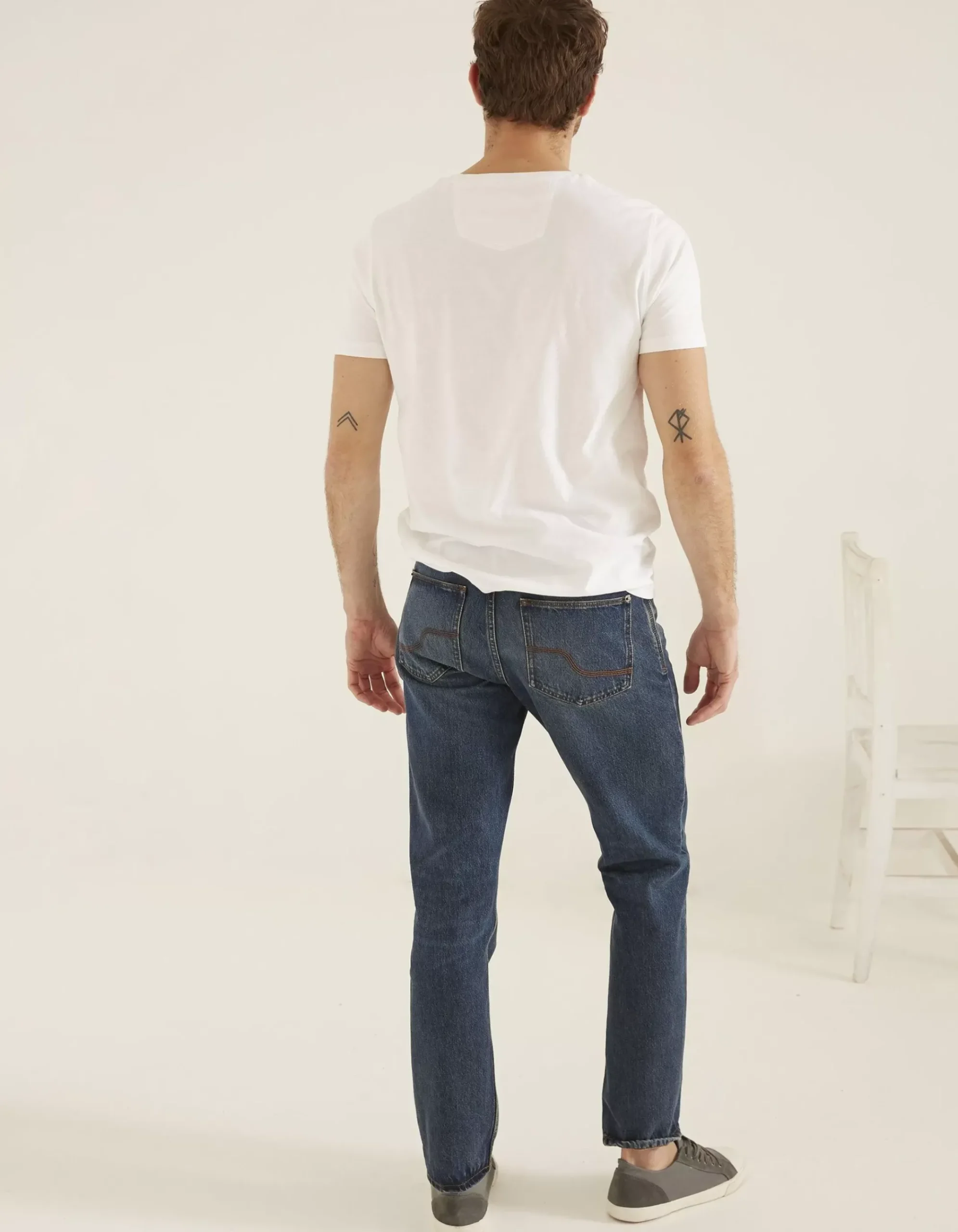 Straight Mid Wash Jeans
