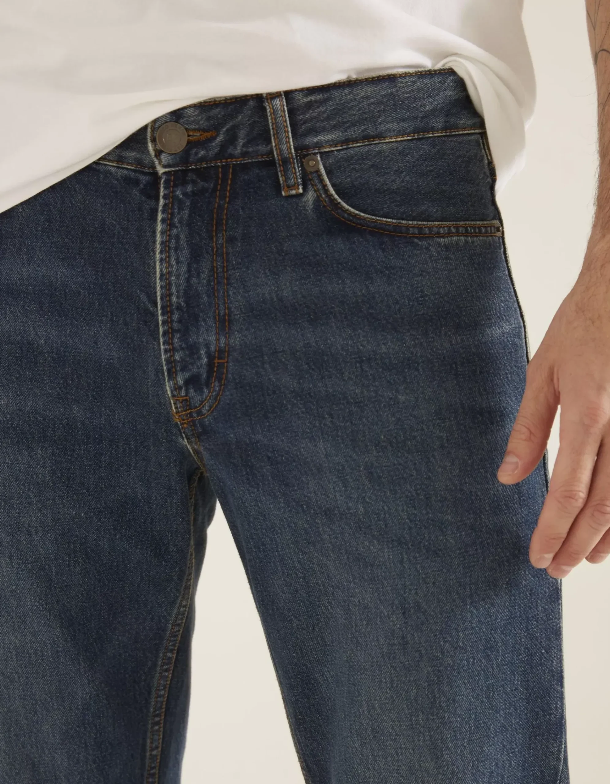 Straight Mid Wash Jeans