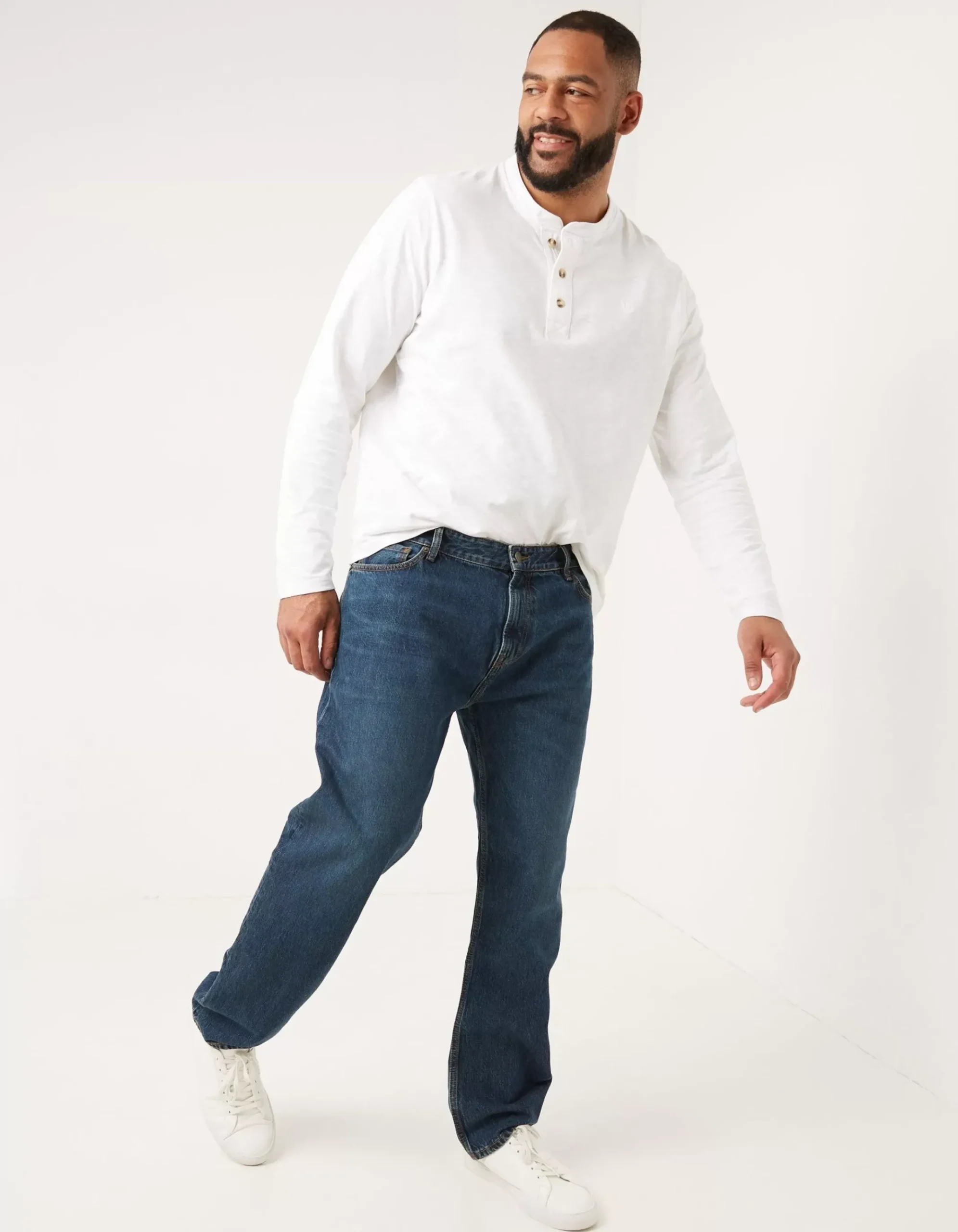 Straight Mid Wash Jeans