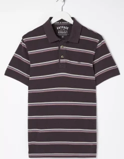 Stripe Pique Polo