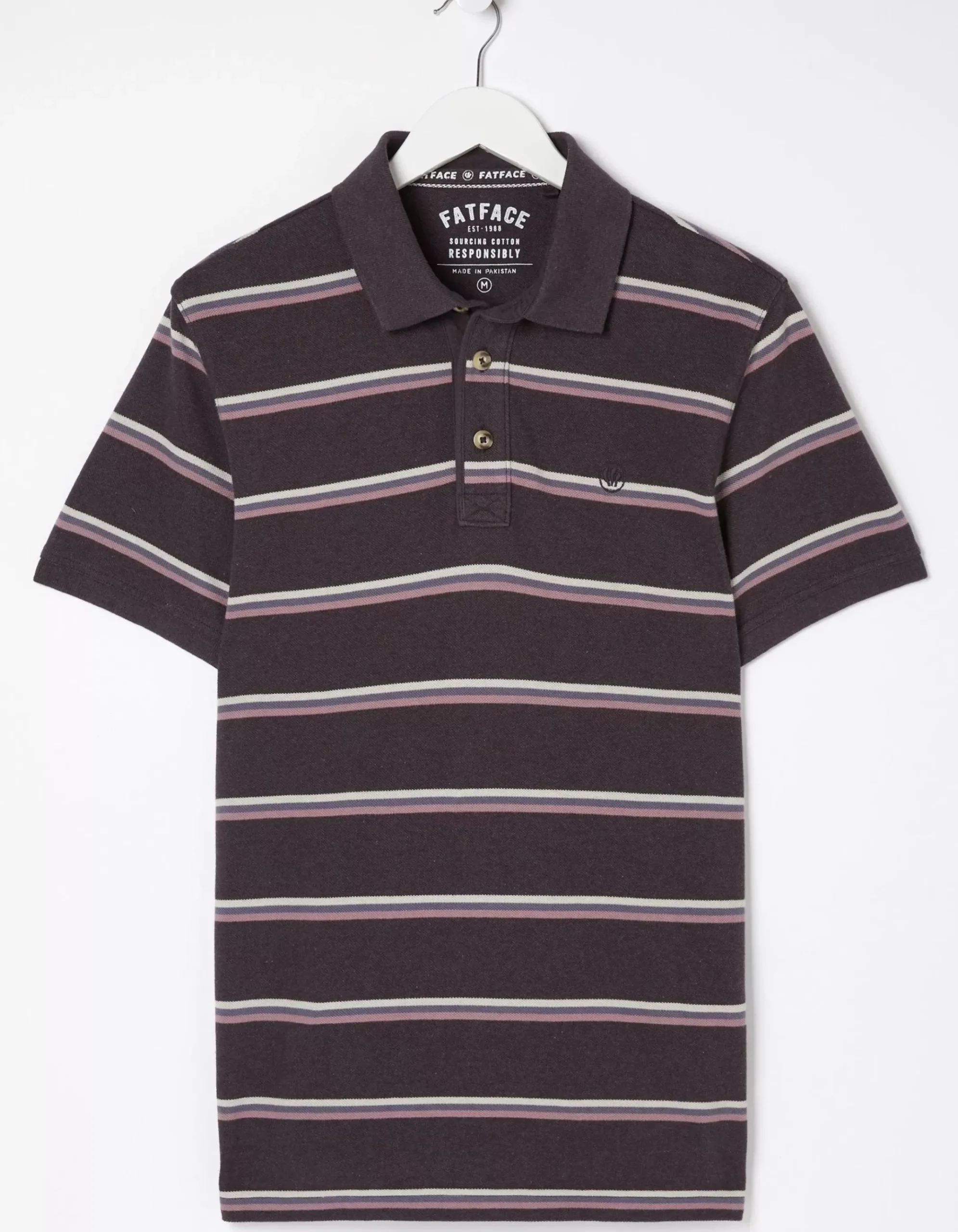 Stripe Pique Polo