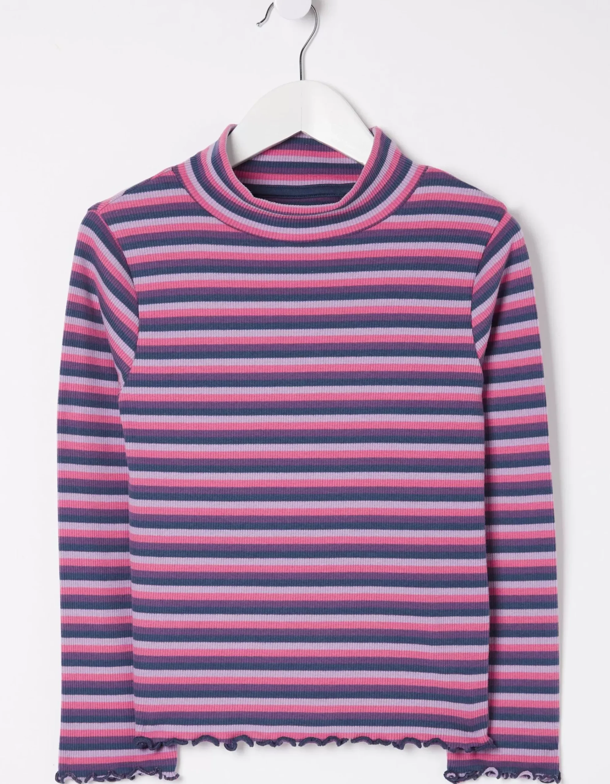 Stripe Rollneck Jersey T-Shirt