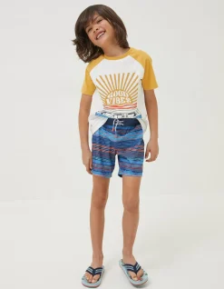 Stripe Swim Shorts