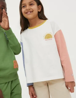 Sun Embroidered Long Sleeve T-Shirt