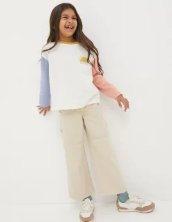 Sun Embroidered Long Sleeve T-Shirt