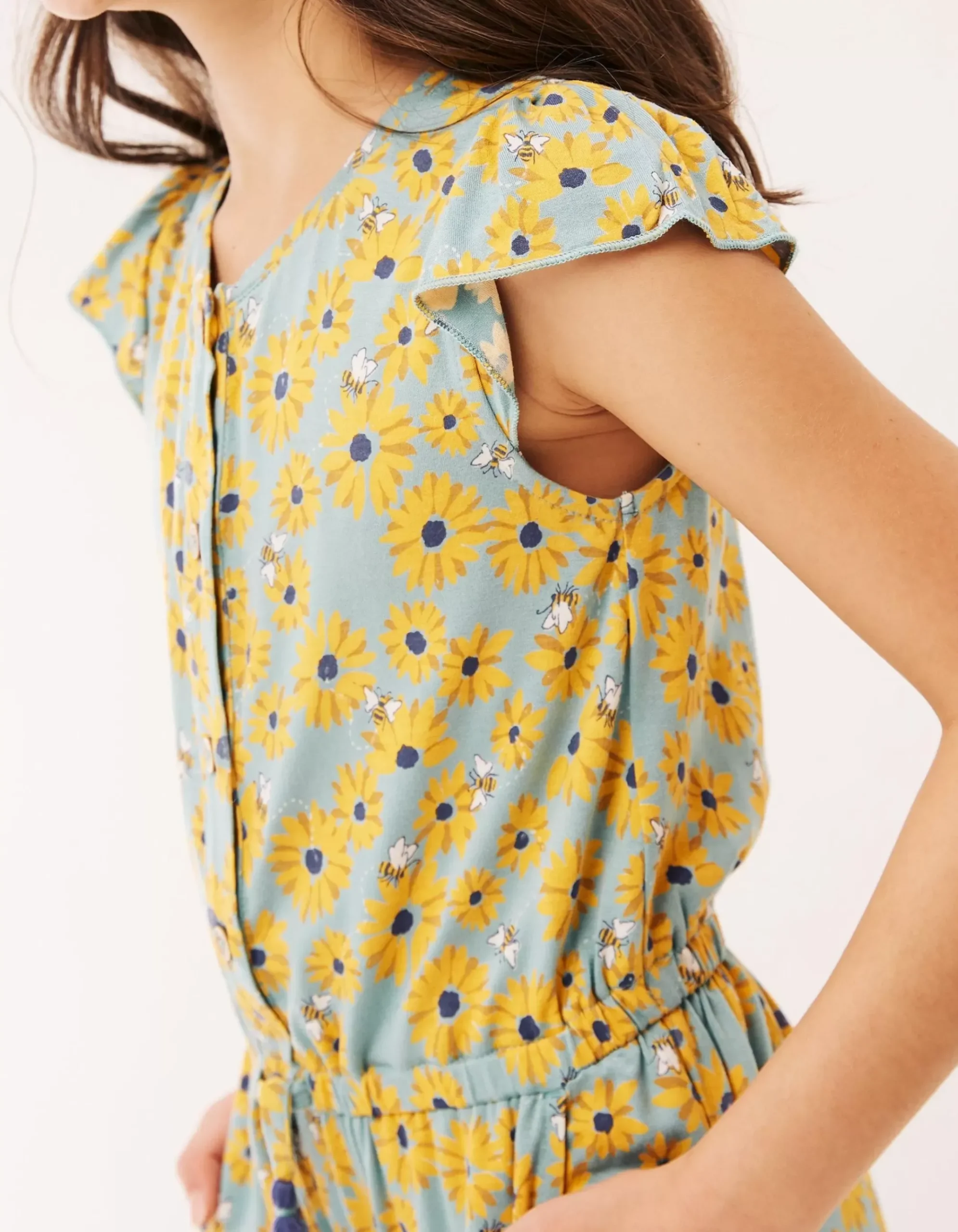 Sunflower Print Jumpsuit