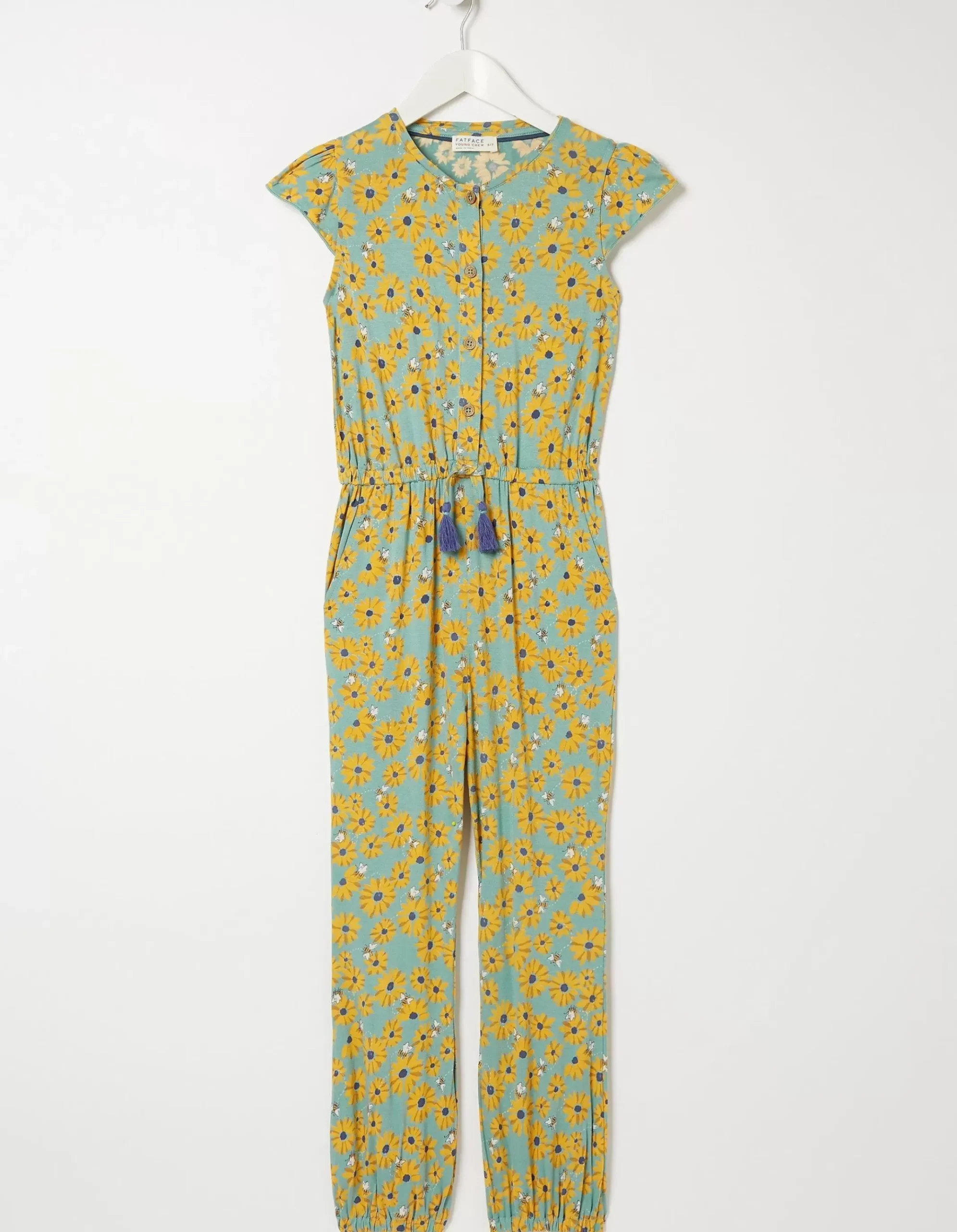 Sunflower Print Jumpsuit