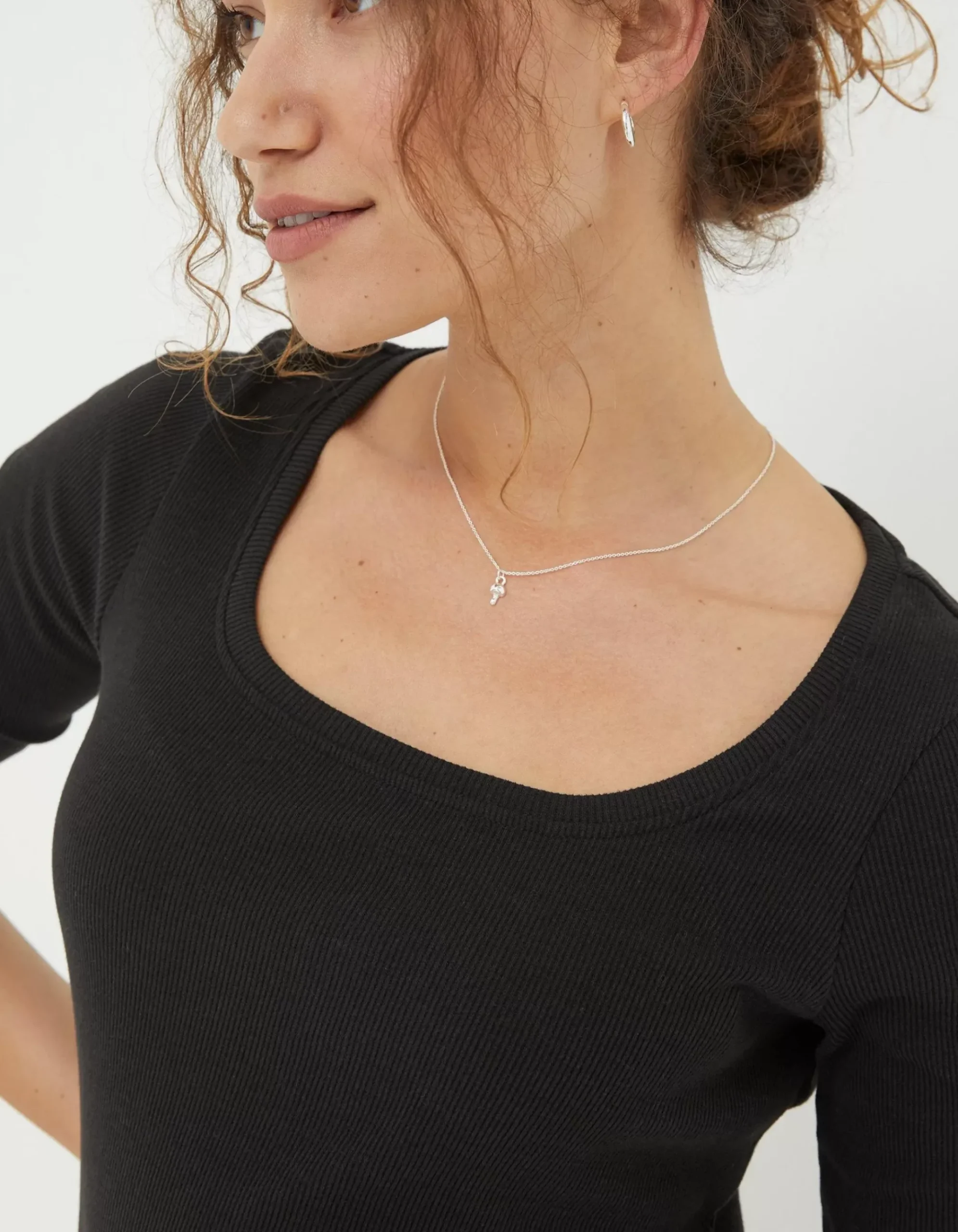 Susie Square Neck Rib Top