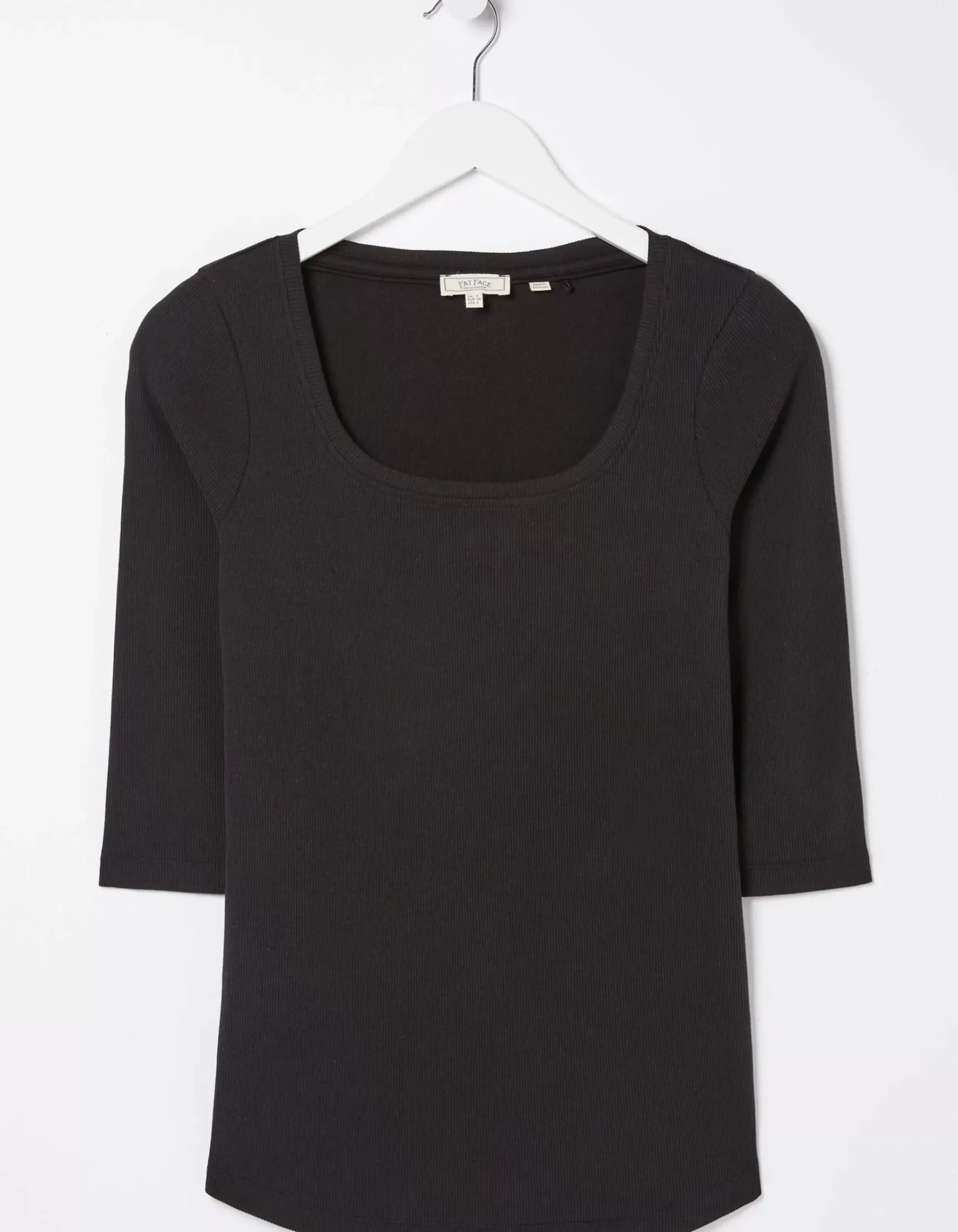 Susie Square Neck Rib Top