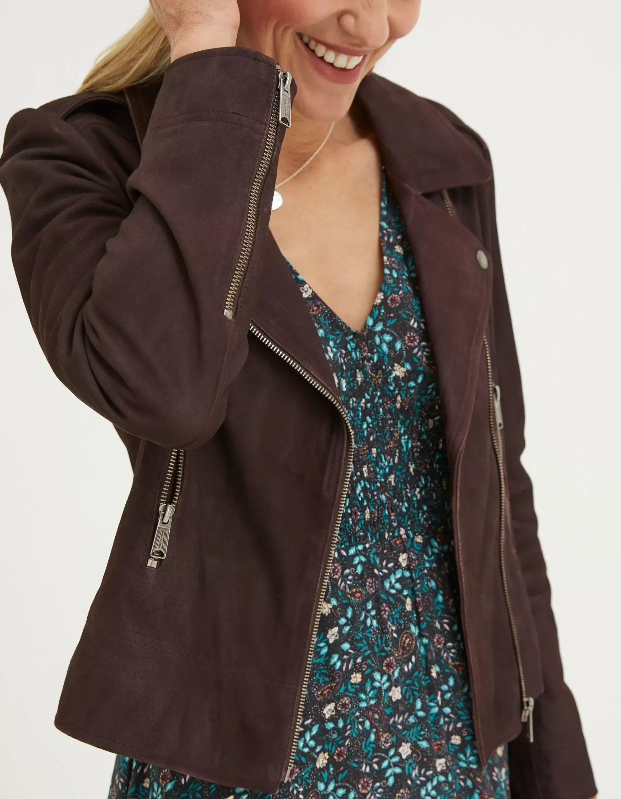 Suzie Suede Biker Jacket