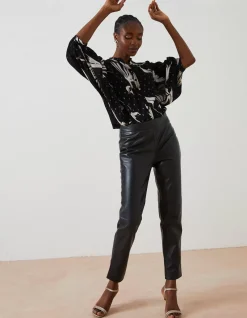 Swallow Print Evelyn Blouse