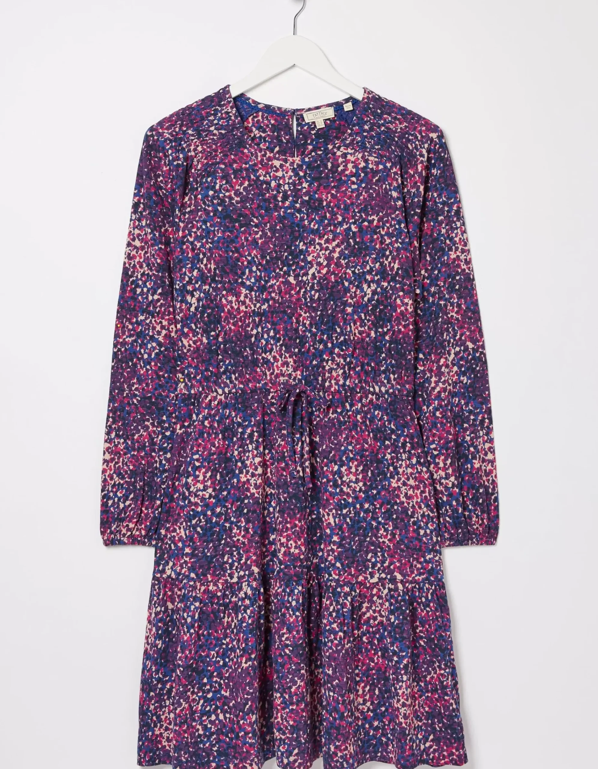 Tara Layered Spot Jersey Dress