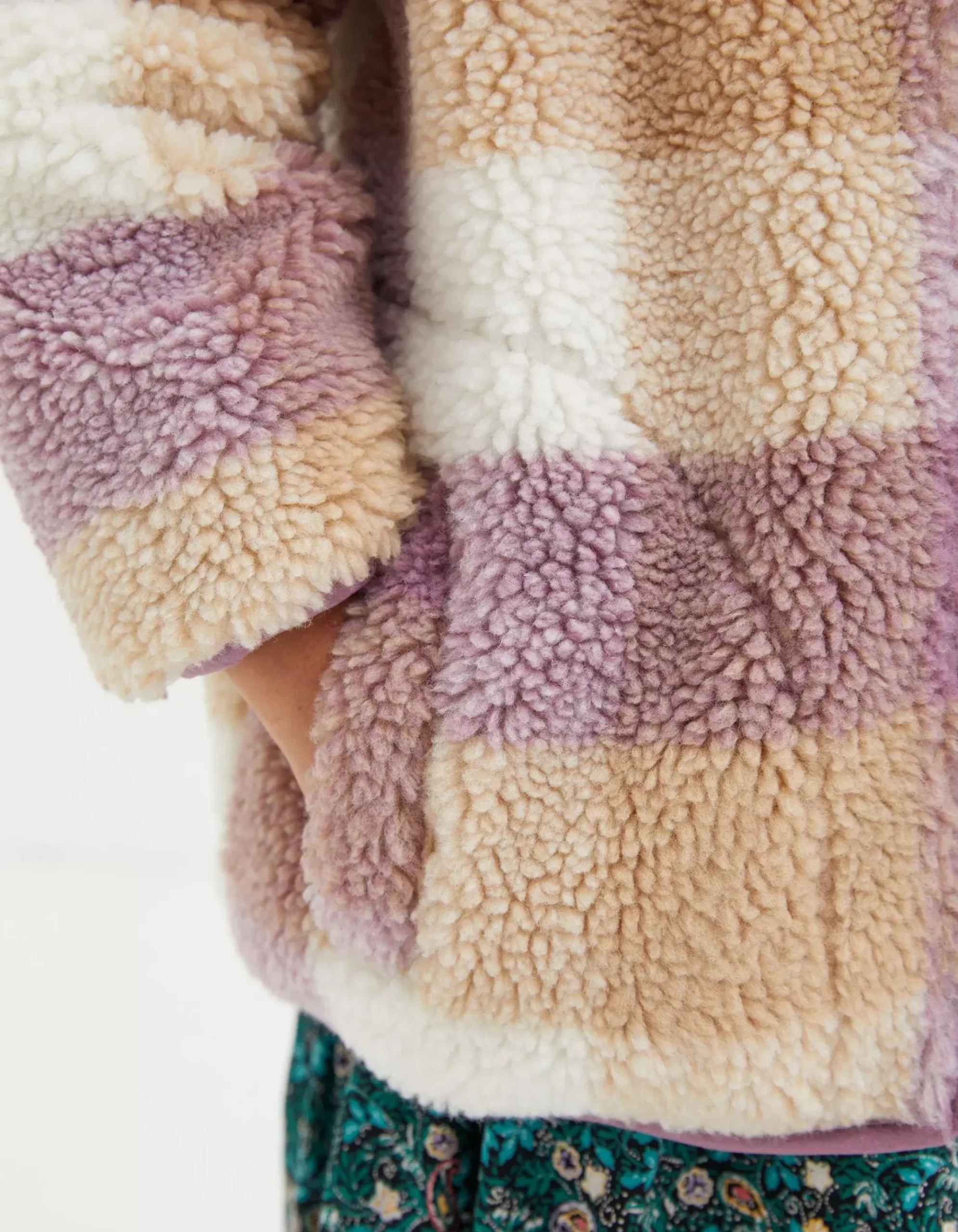 Teddy Check Coat